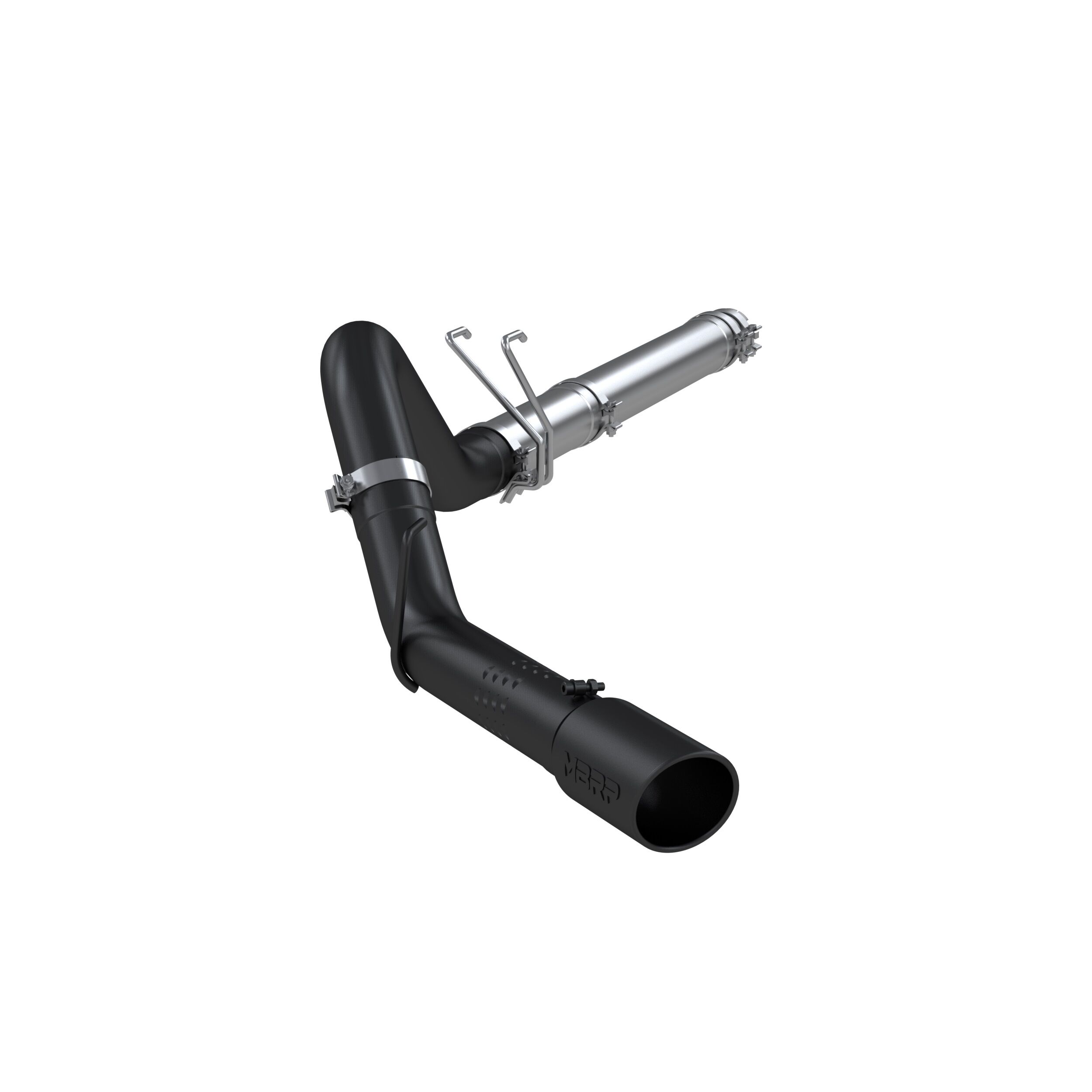 2008-2009 Ford F-250 Super Duty 6.4L V8 Crew Cab Pickup MBRP Exhaust 4in. Filter Back; Single Side Exit; Black Coated - S6242BLK