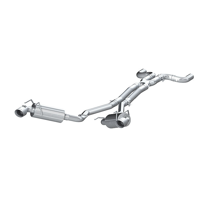 2010-2015 Chevrolet Camaro LS/LT 3.6L V6 MBRP Exhaust 2 1/2in. Dual Cat Back; Round Tips; T304 - S7020304