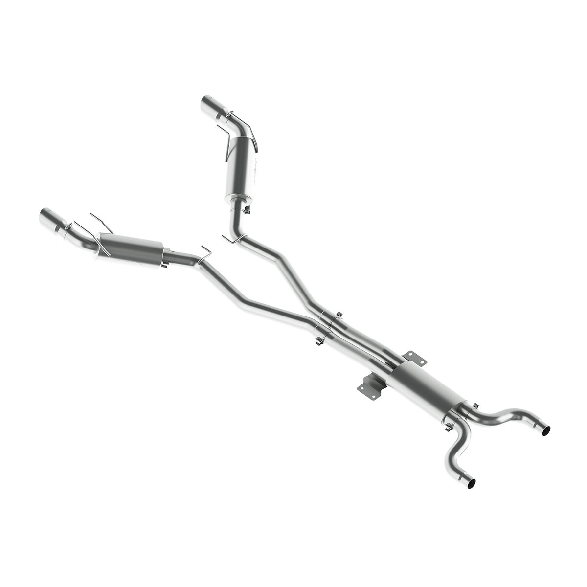 2012-2015 Chevrolet Camaro SS 6.2L V8 MBRP Exhaust 3in. Dual Cat Back; Round Tips; T409 - S7024409