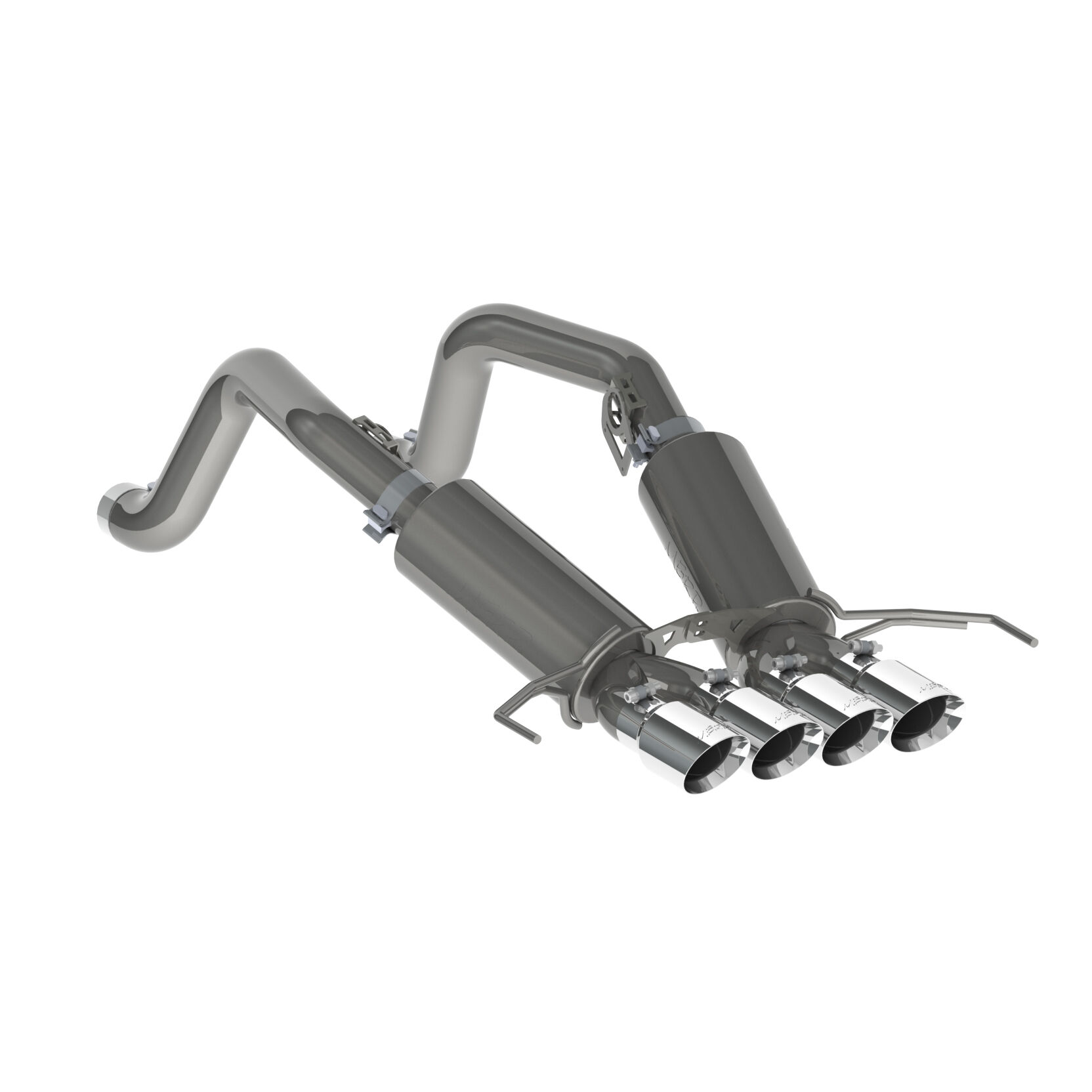 2014-2019 Chevrolet Corvette MBRP Exhaust 3in. Dual Muffler Axle Back; with Quad 4in. Dual Wall Tips; T304 - S7030304