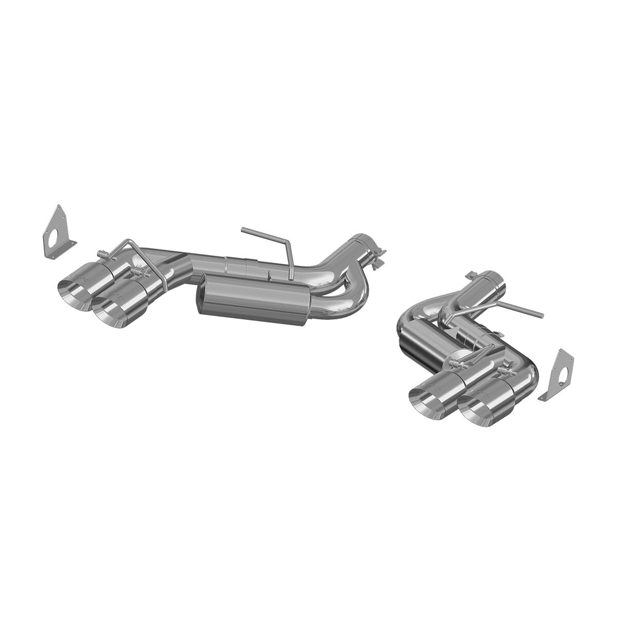 2017-2019 Chevrolet Camaro SS 6.2L V8 6-Speed MBRP Exhaust 3in. Dual Axle Back; Quad Tips; T409 - S7036409