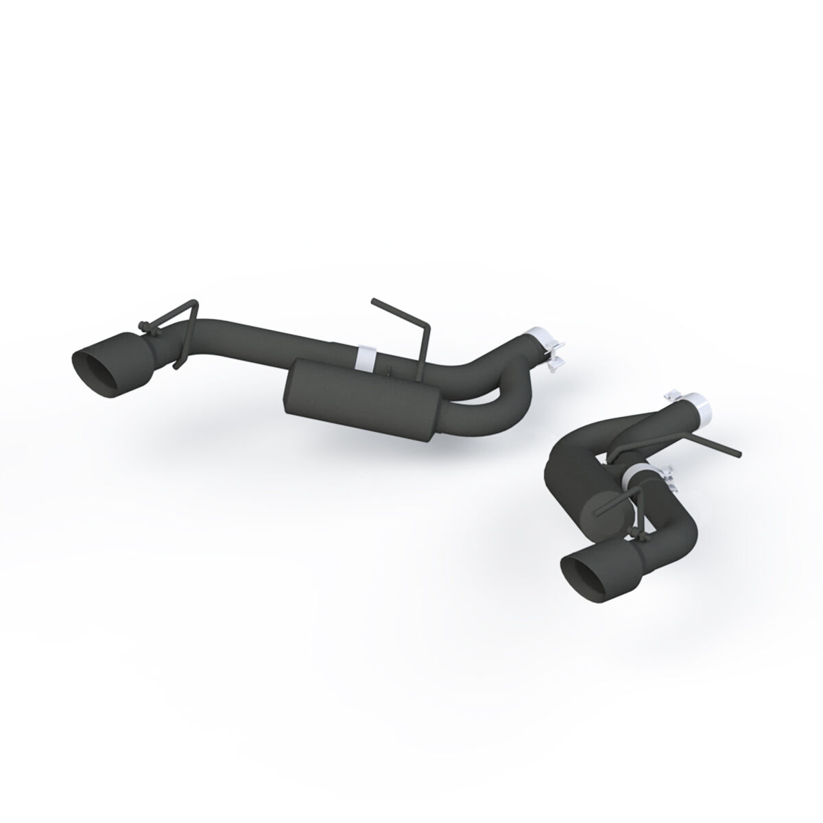 2016-2020 Chevrolet Camaro LT 3.6L V6 MBRP Exhaust 2.5in. Axle Back; Non NPP; Black Coated - S7038BLK