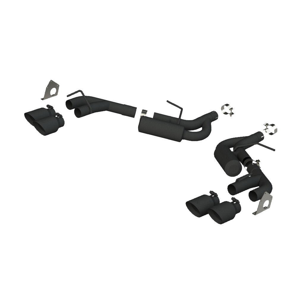 2016-2022 Chevrolet Camaro LT 3.6L V6 MBRP Exhaust 2.5in. Axle Back; NPP Only; Black Coated - S7039BLK