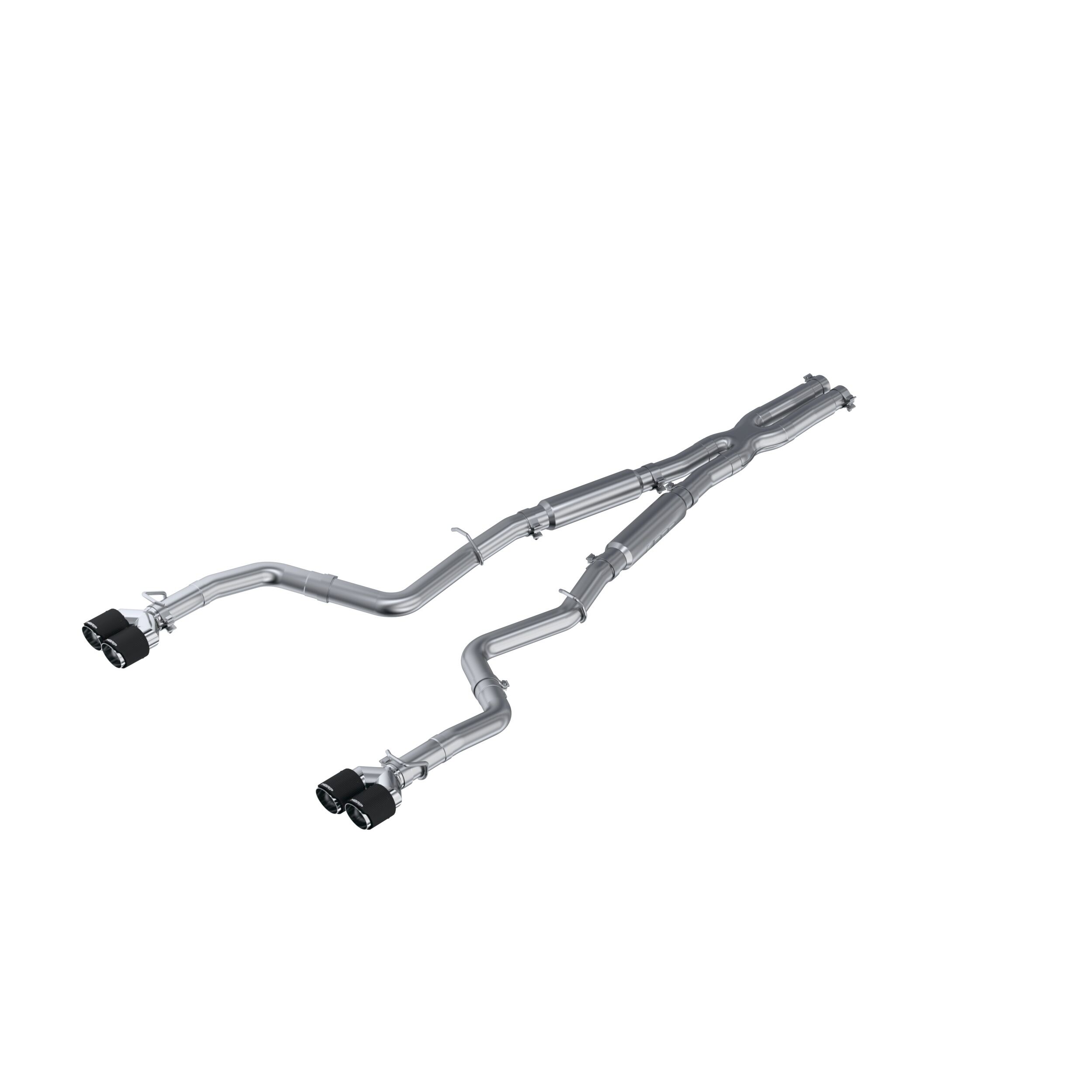 2015-2016 Dodge Challenger R/T/R/T Plus 5.7L V8 MBRP Exhaust 3in. Cat Back; Dual Rear; Quad Tips - S71153CF