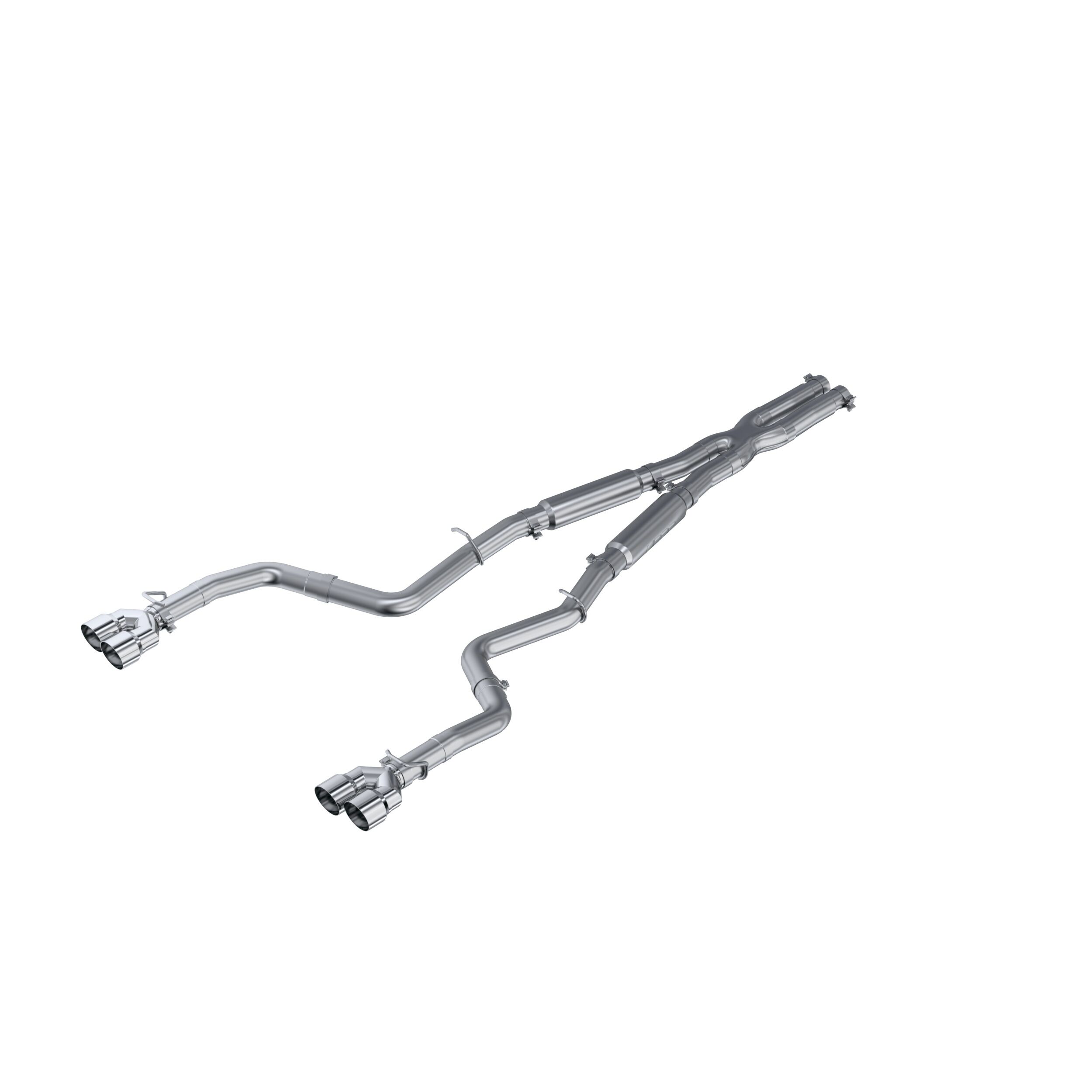 2015-2016 Dodge Challenger R/T/R/T Plus 5.7L V8 MBRP Exhaust 3in. Cat Back; Dual Rear; Quad Tips - S7115AL