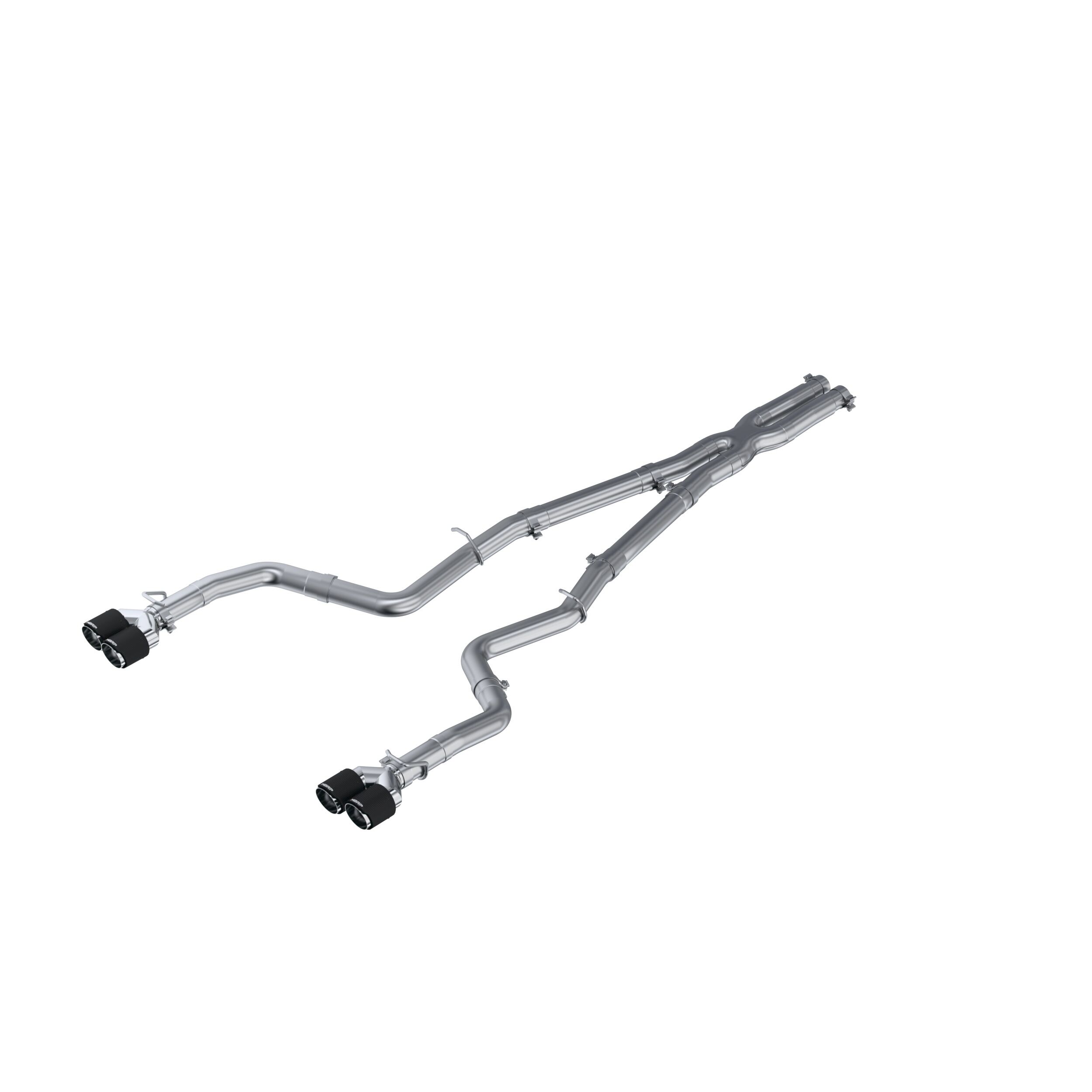 2015-2016 Dodge Challenger R/T/R/T Plus 5.7L V8 MBRP Exhaust 3in. Cat Back; Dual Rear; Quad Tips - S71163CF