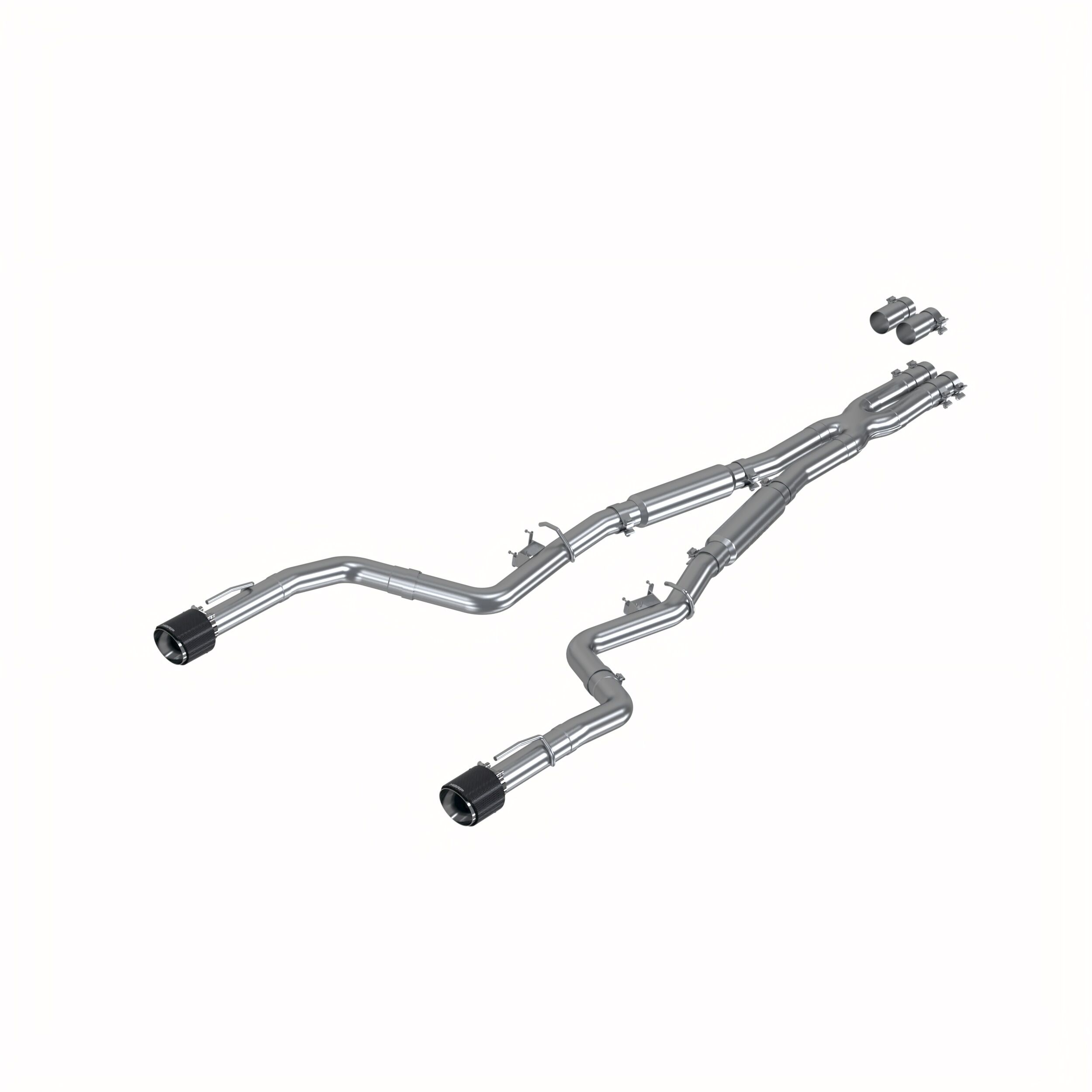 2015-2020 Dodge Charger SRT Hellcat 6.2L V8 4DR MBRP Exhaust 3in. Cat Back; Dual Rear; Dual Tips - S71173CF