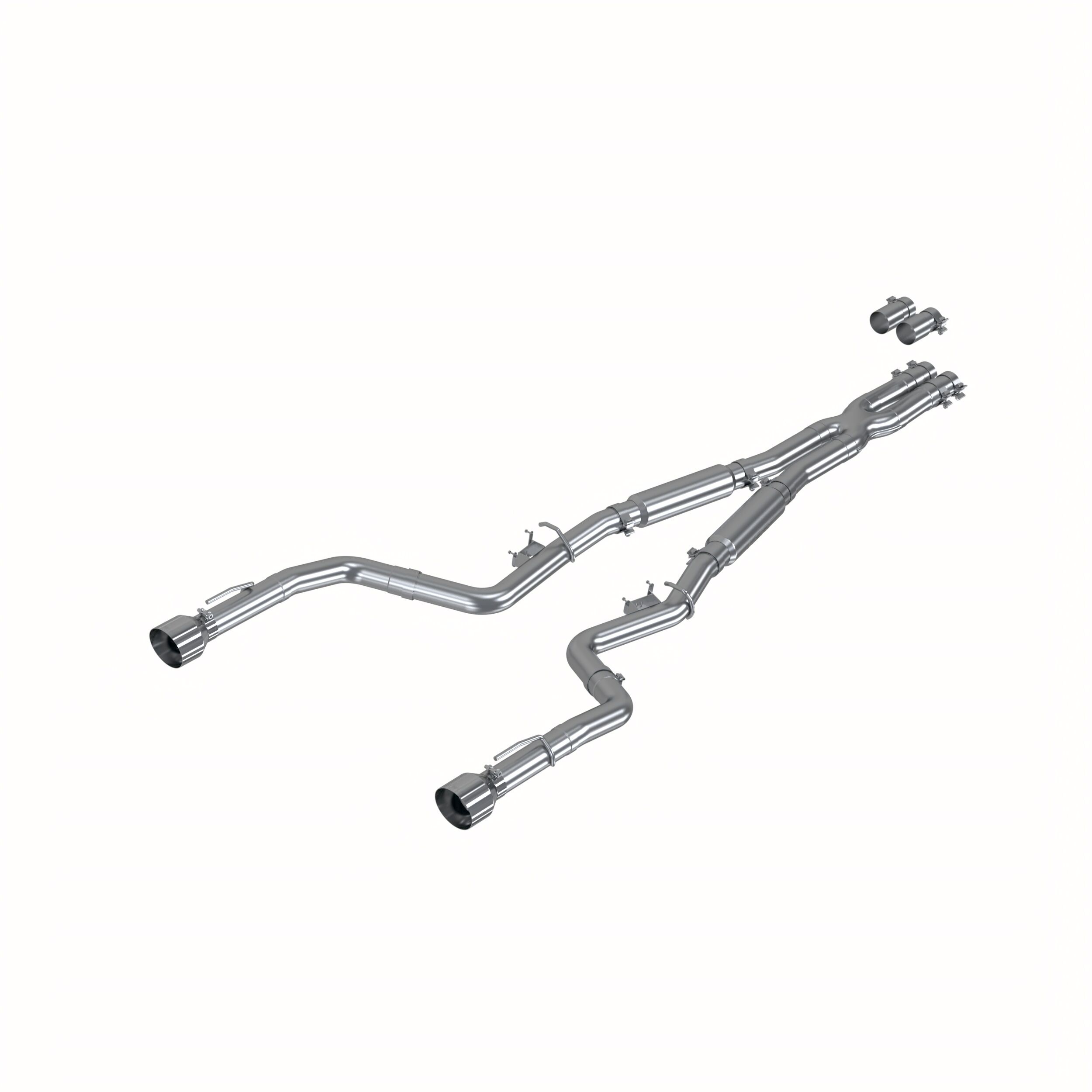 2015-2020 Dodge Charger SRT Hellcat 6.2L V8 4DR MBRP Exhaust 3in. Cat Back; Dual Rear; Dual Tips - S7117AL