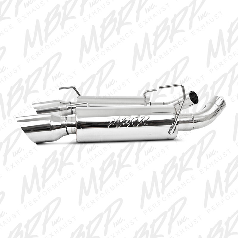 2005-2010 Ford Mustang GT 4.6L V8 MBRP Exhaust 2 1/2in. Dual Mufflers Axle Back; Split Rear; T304