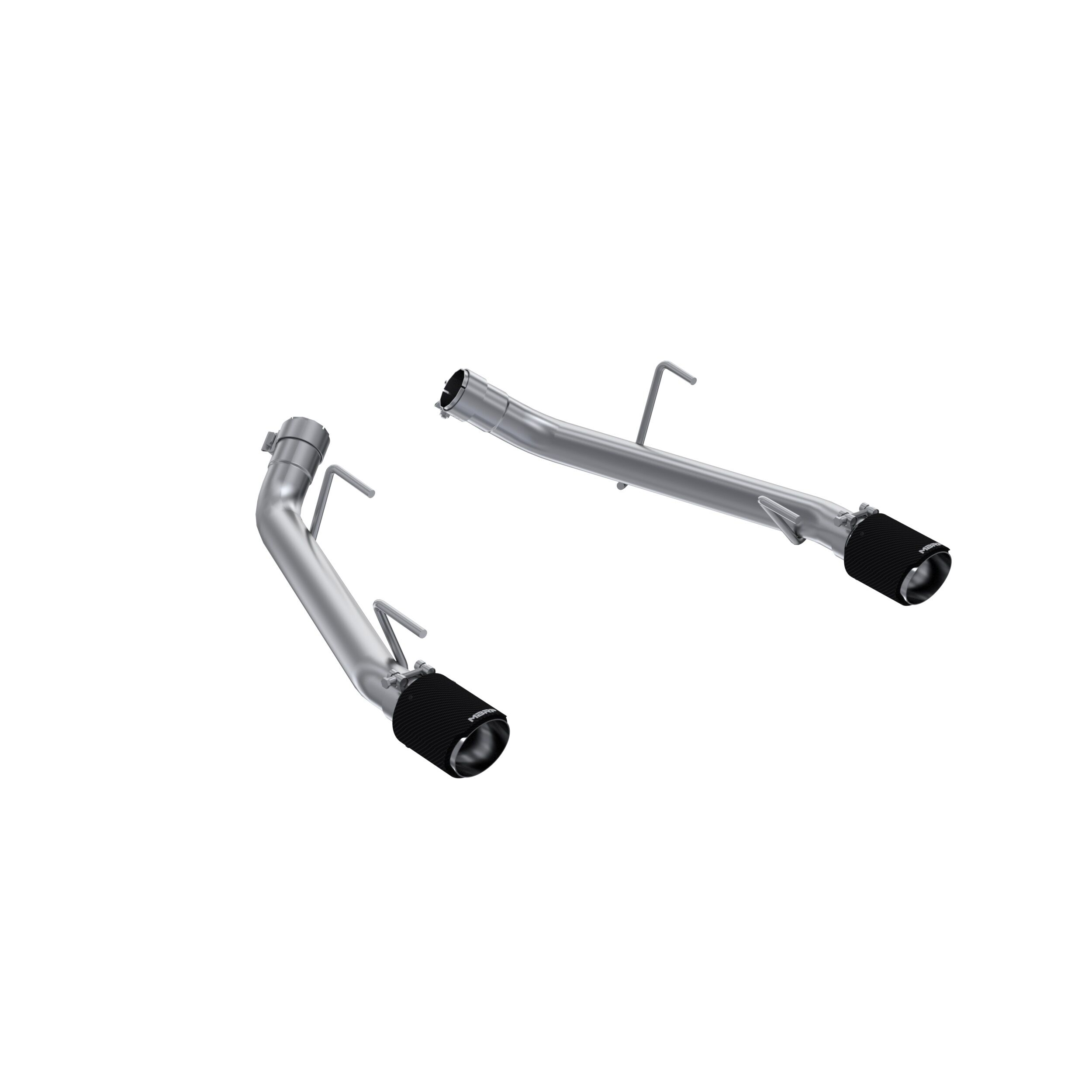 2005-2010 Ford Mustang GT 4.6L V8 MBRP Exhaust 2 1/2in. Dual Axle Back; T304 with CF Tips - S72023CF