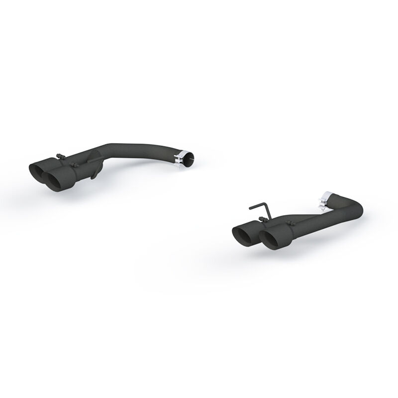 2019-2022 Ford Mustang GT/GT Premium 5.0L V8 MBRP Exhaust 2.5in. Axle Back; with Quad 4in. Dual Wall Tips; Non Active Exhaust; Black Coated - S7211BLK