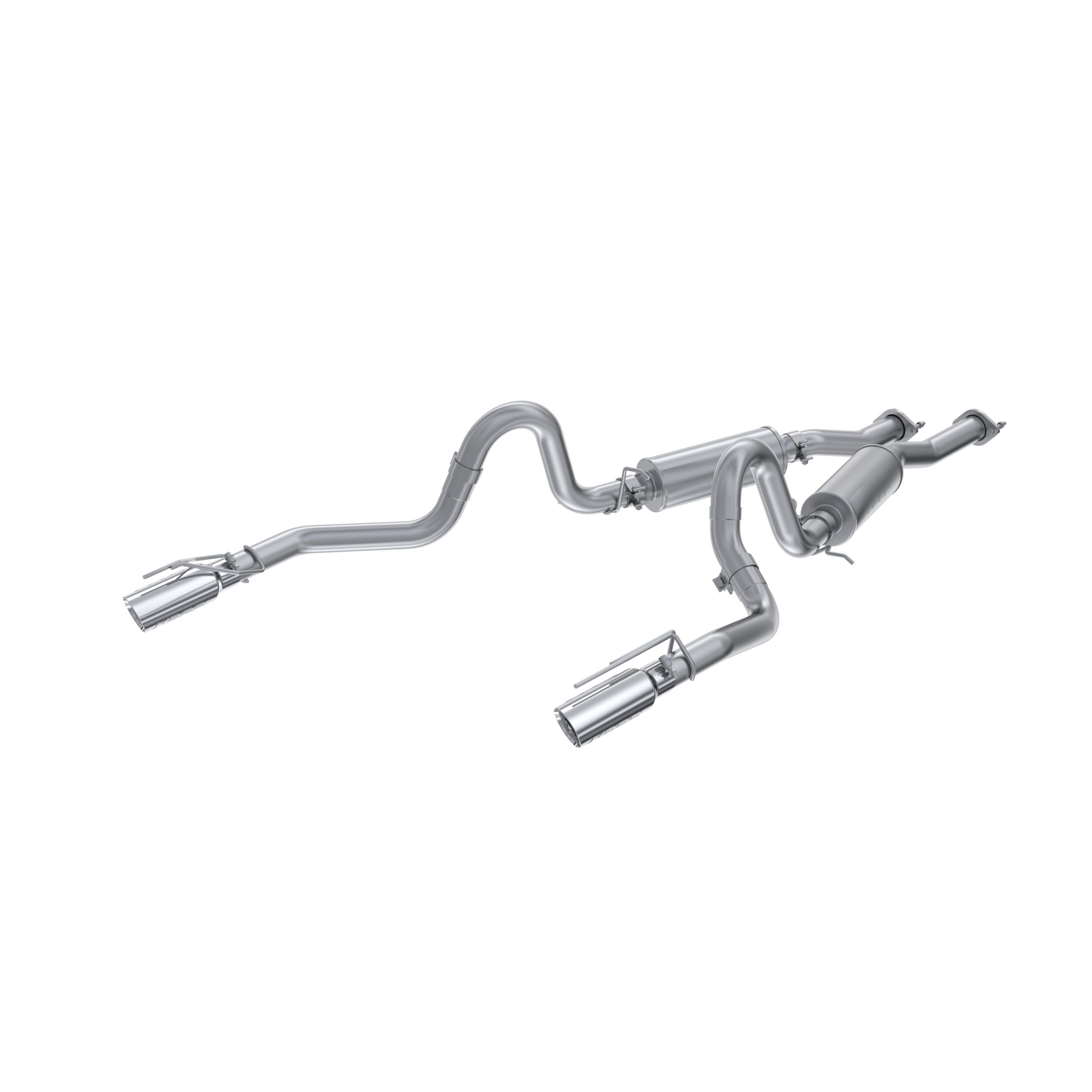 1999-2004 Ford Mustang GT 4.6L V8 MBRP Exhaust 2.5in. Cat Back; Dual Split Rear; 3.5in. tips; AL - S7221AL