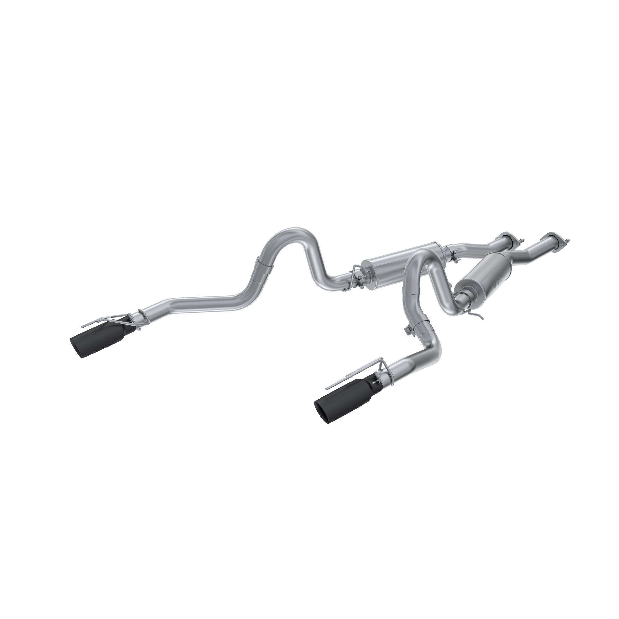 1999-2004 Ford Mustang GT 4.6L V8 MBRP Exhaust 2.5in. Cat Back; Dual Split Rear; 3.5in. Black tips; AL - S7221ALBT
