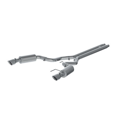 2015-2017 Ford Mustang GT Premium 5.0L V8 Convertible MBRP Exhaust 3in. Cat Back; Dual Split Rear; Street Version; 4.5in. tips; T409 - S7239409