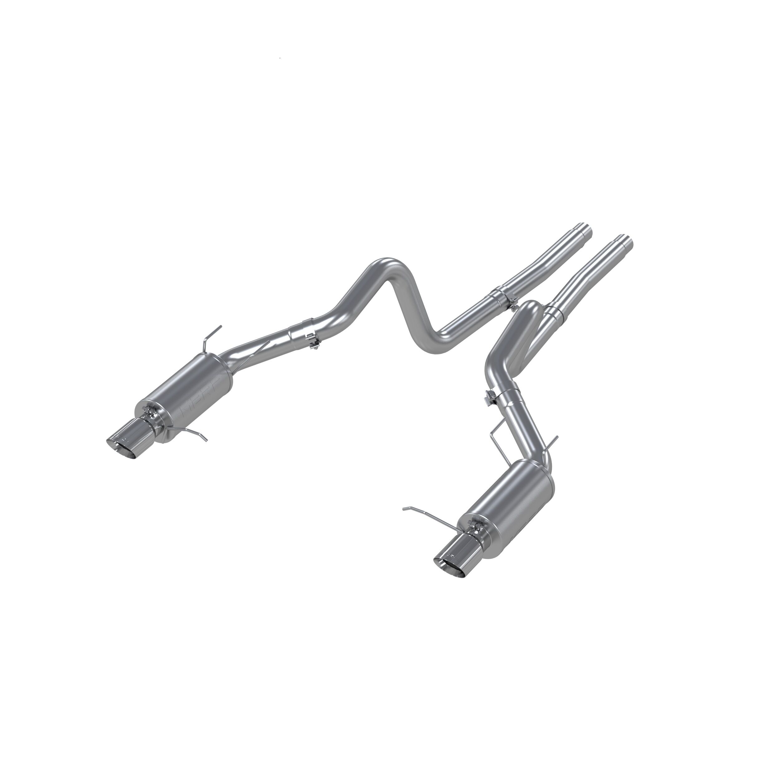 2012-2013 Ford Mustang GT 5.0L V8 MBRP Exhaust 3in. Cat Back; Dual Split Rear; Street Version; T409 - S7258409