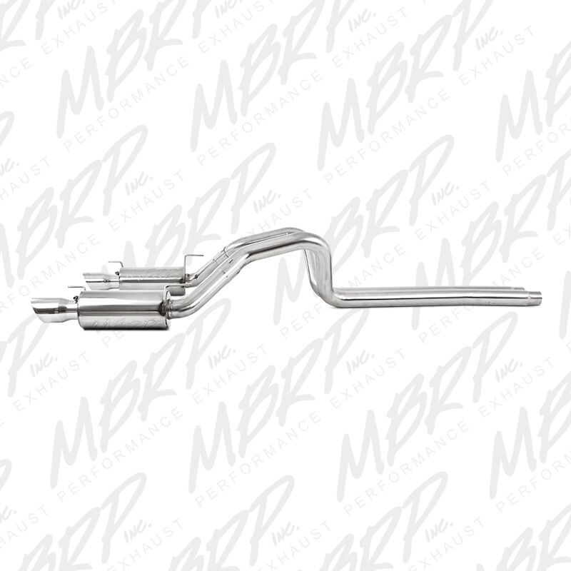 2005-2010 Ford Mustang GT 4.6L V8 MBRP Exhaust 3in. Cat Back; Dual Split Rear; Street Version; T409