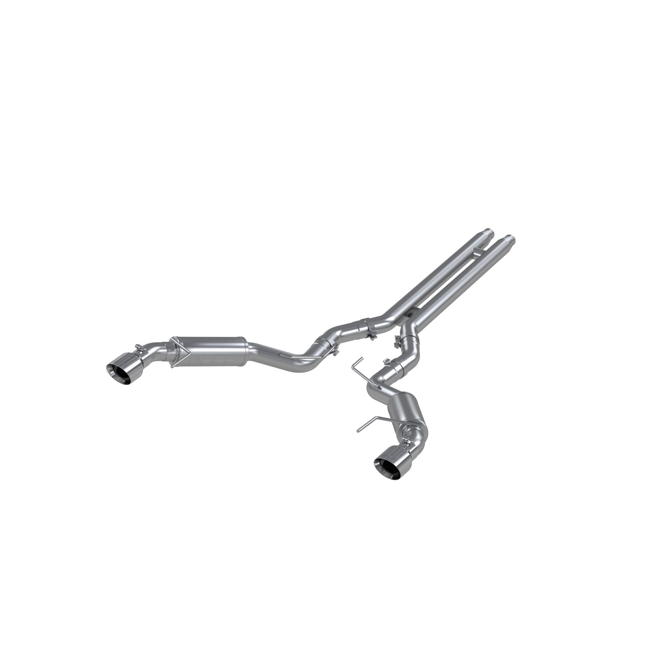 2015-2017 Ford Mustang GT 5.0L V8 MBRP Exhaust 3in. Cat Back; Dual Split Rear; Race Version; 4.5in. tips Aluminized Steel - S7278AL