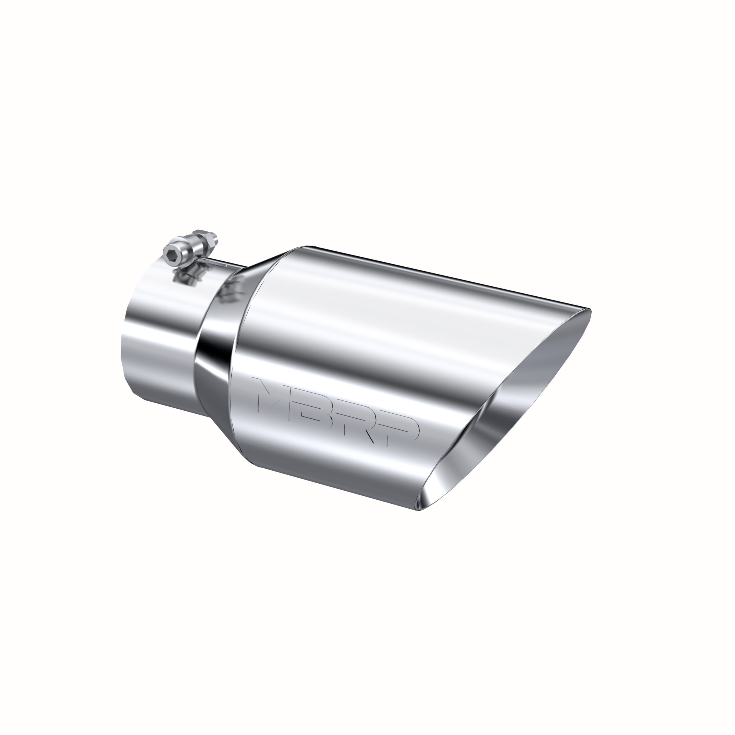 MBRP Exhaust T5072 Tip; 6in. O.D. Dual Wall Angled 4in. inlet 12in. length; T304. - T5072