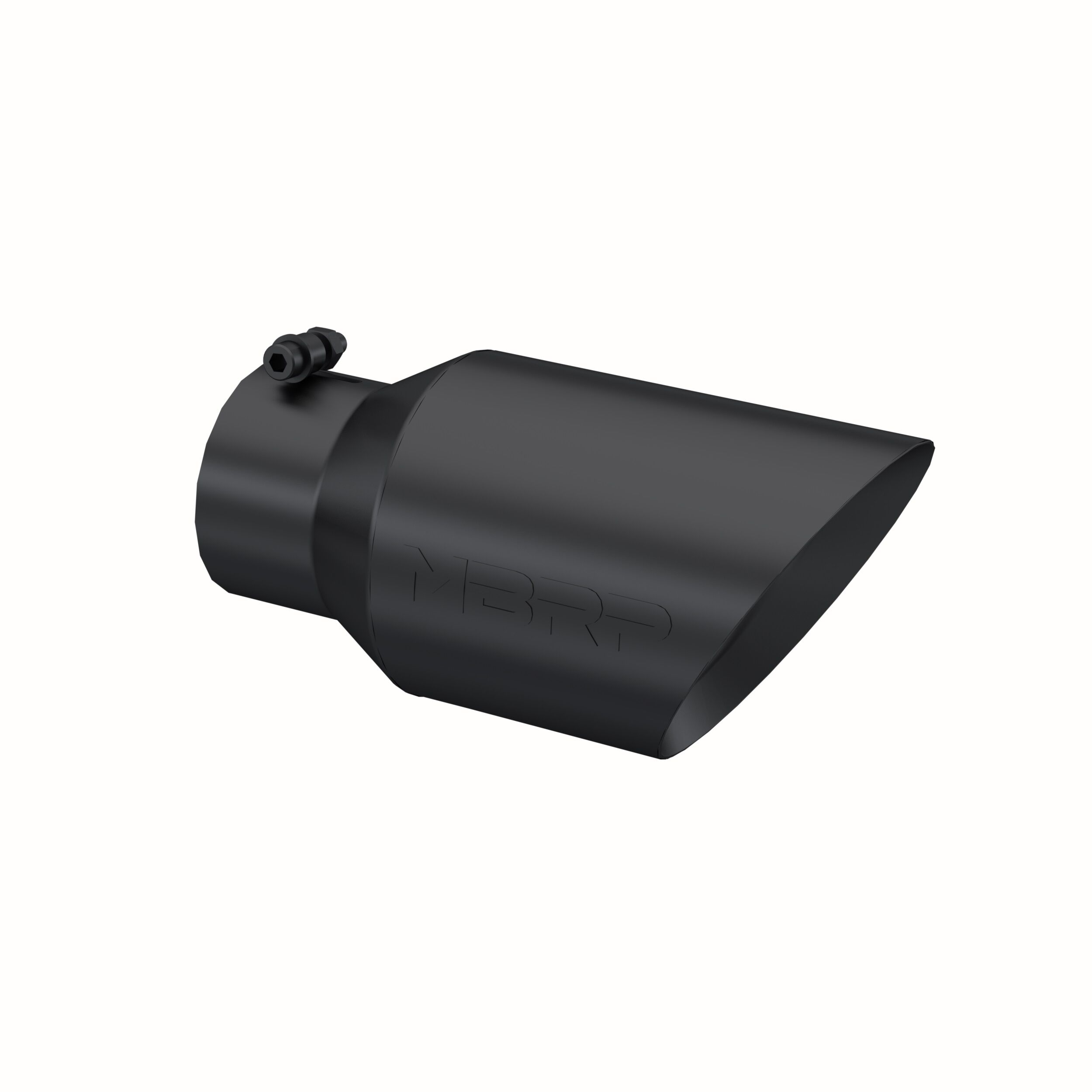 MBRP Exhaust T5072BLK Tip; 6in. O.D. Dual Wall Angled 4in. inlet 12in. Length. BLK. - T5072BLK