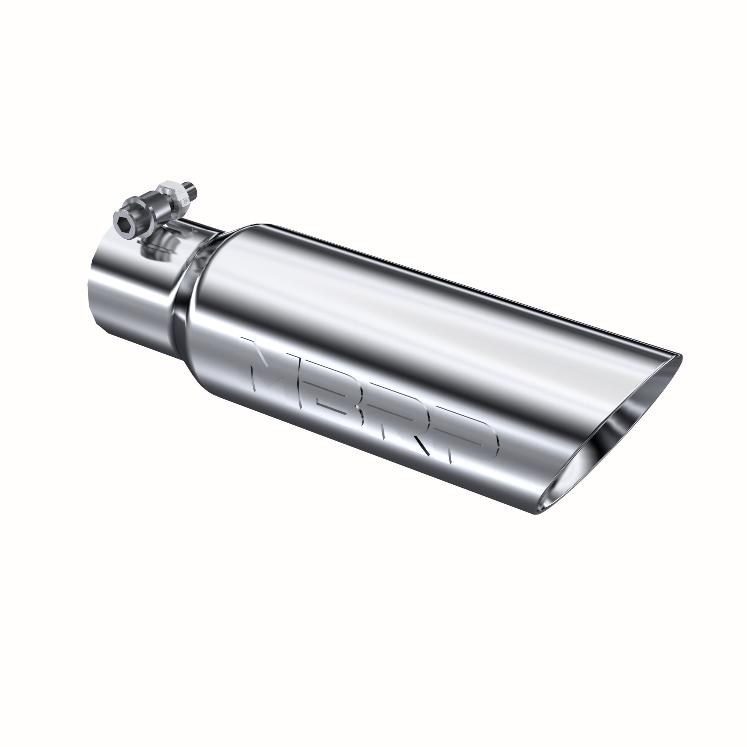 MBRP Exhaust T5106 Tip; 3in. O.D. Dual Wall Angled 2in. inlet 12in. length; T304. - T5106