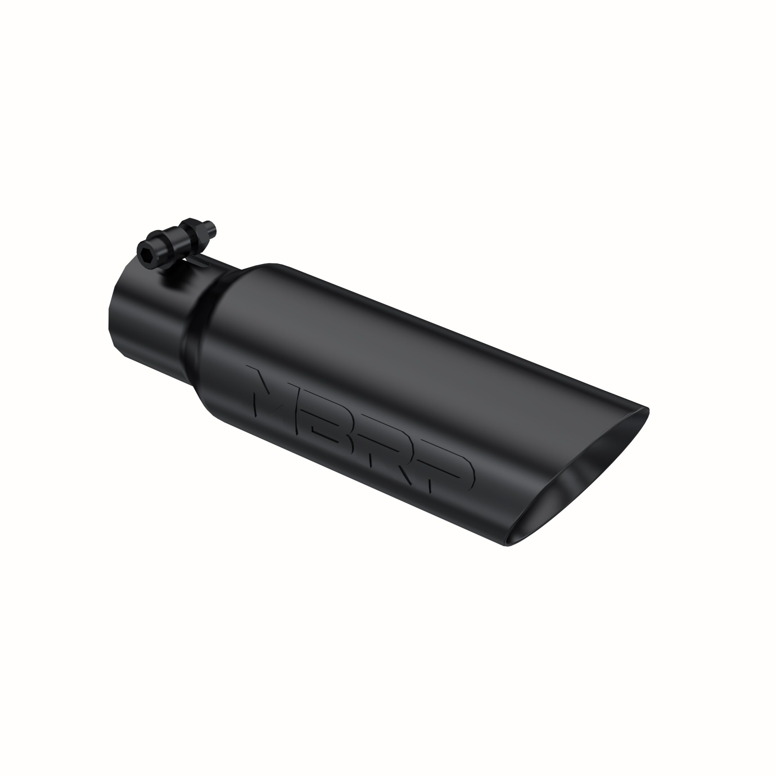 MBRP Exhaust T5106BLK Tip; 3in. O.D. Dual Wall Angled 2in. inlet 12in. Length; BLK - T5106BLK
