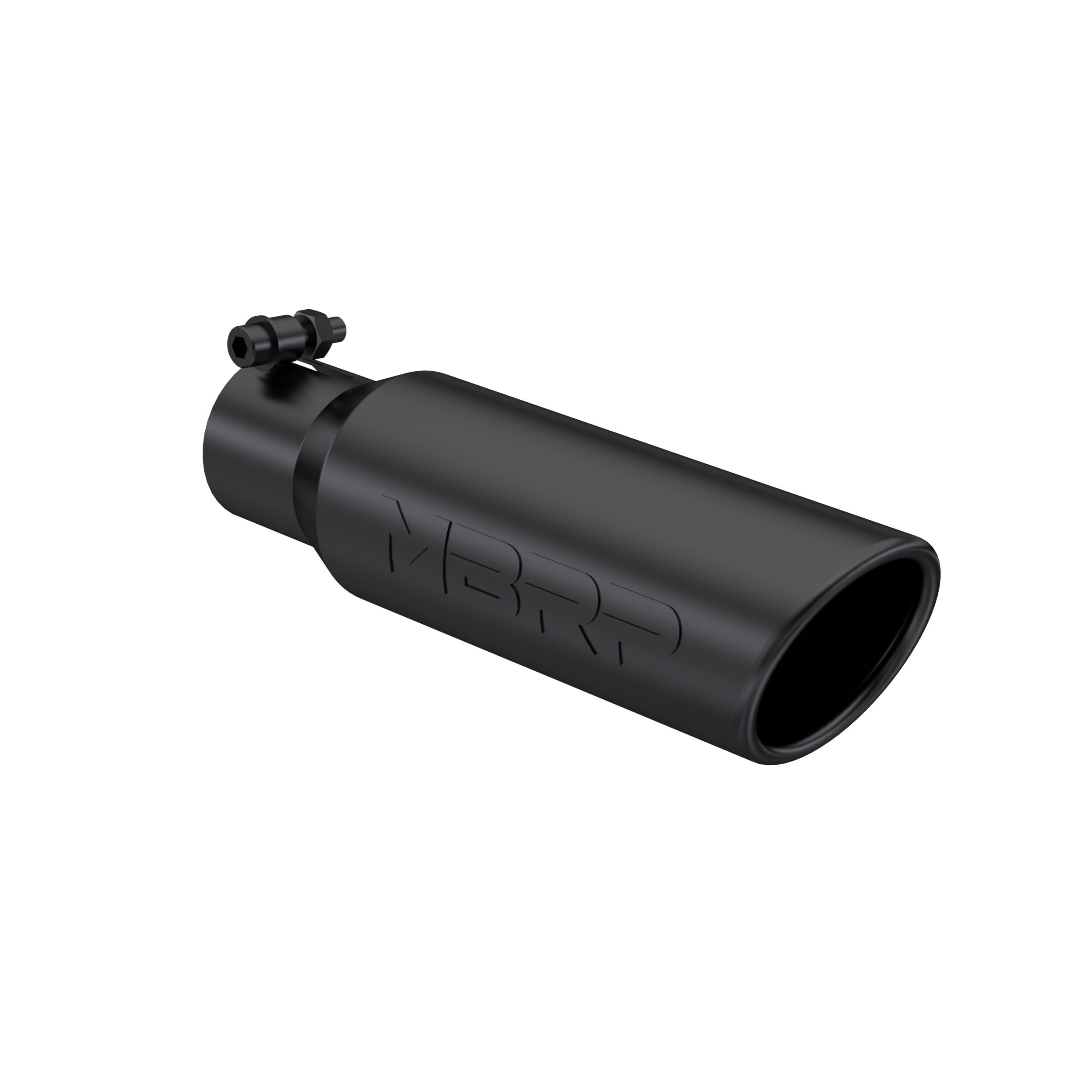 MBRP Exhaust T5113BLK Tip; 3in. O.D. Angled Rolled End 2in. inlet 12in. Length. BLK. - T5113BLK
