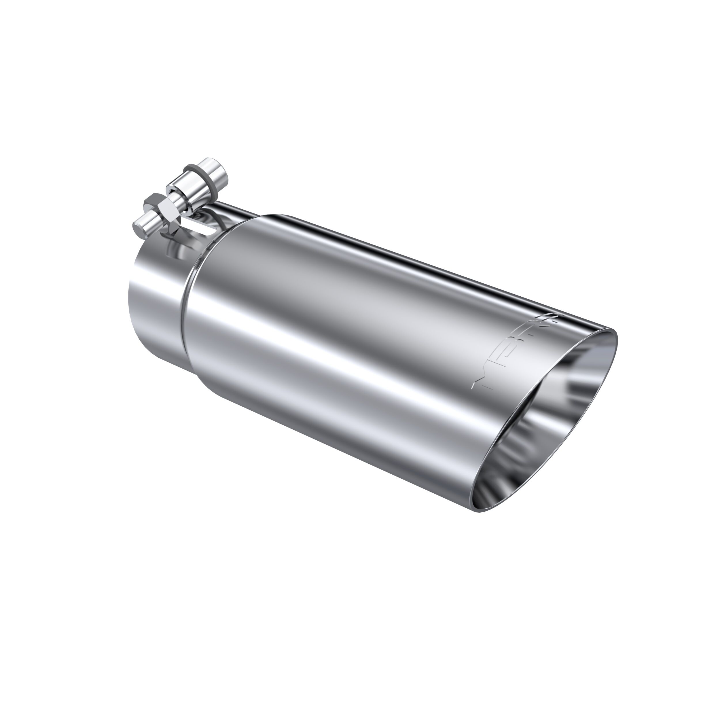 MBRP Exhaust T5114 Tip; 3in. O.D. Dual Wall Angled End 3in. inlet 12in. length; T304 Stainless. - T5114