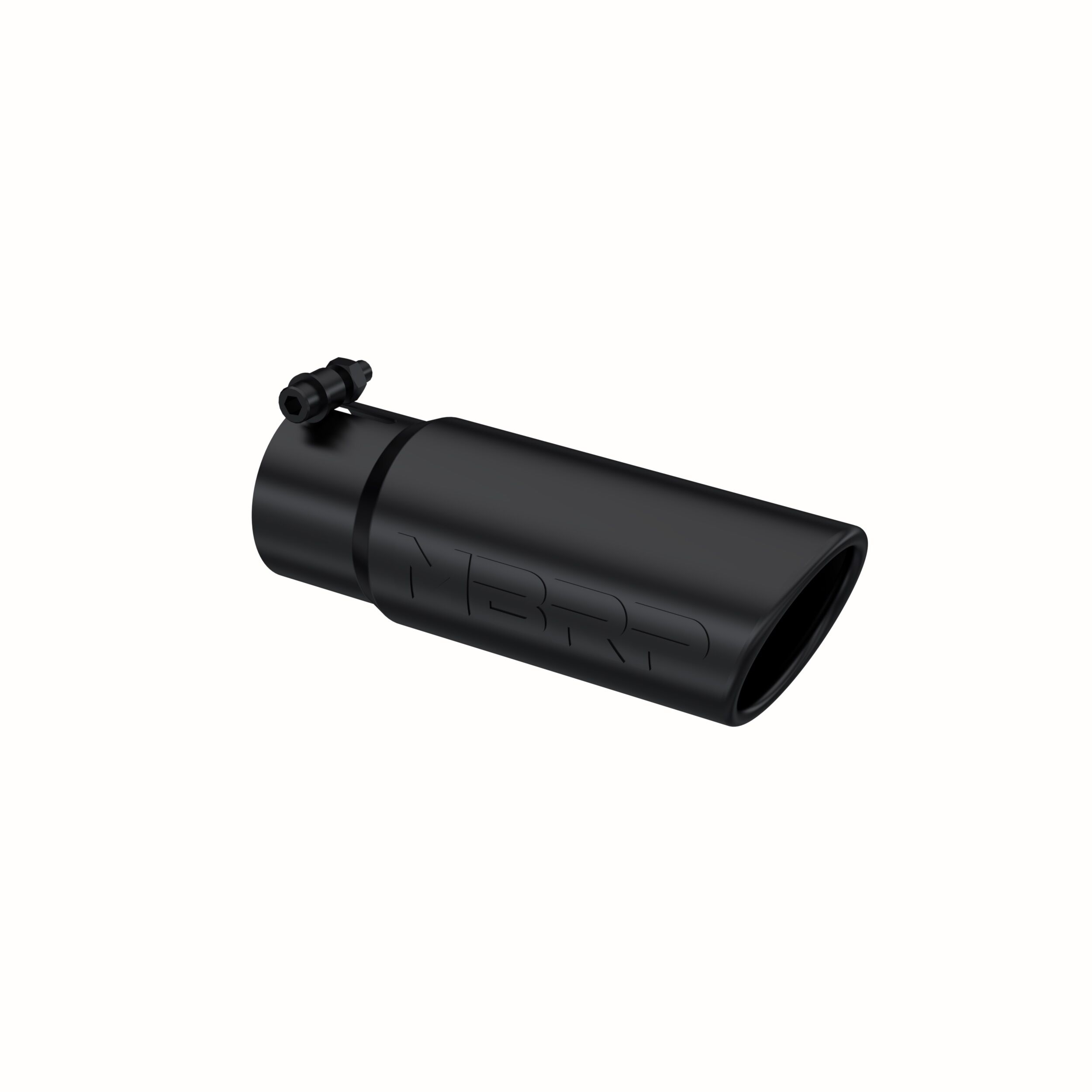 MBRP Exhaust T5115BLK Tip; 3in. O.D. Angled Rolled End; 3in. I.D. inlet; 10in. length; BLK. - T5115BLK