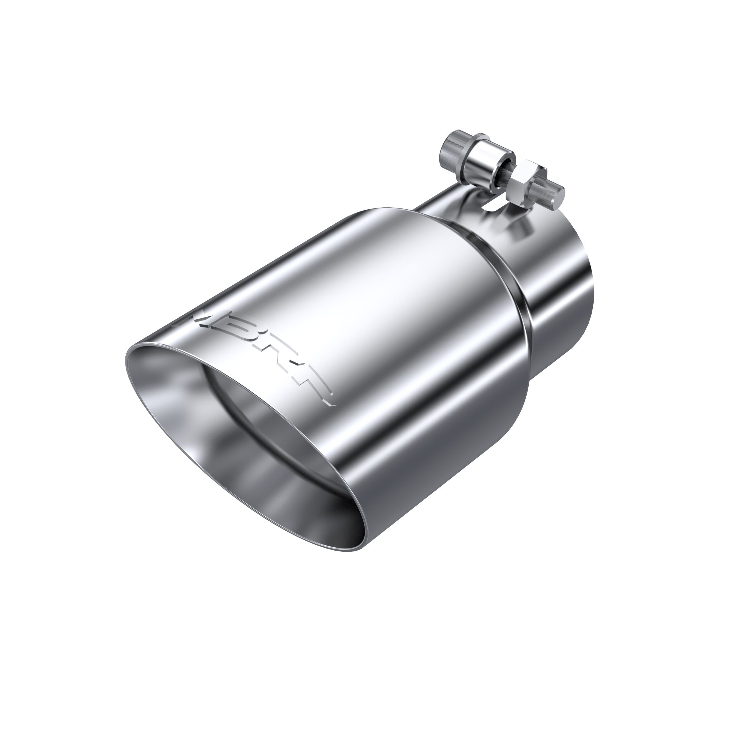 MBRP Exhaust T5122 Tip; 4in. O.D.; Dual Wall Angled; 3in. inlet; 8in. length; T304. - T5122