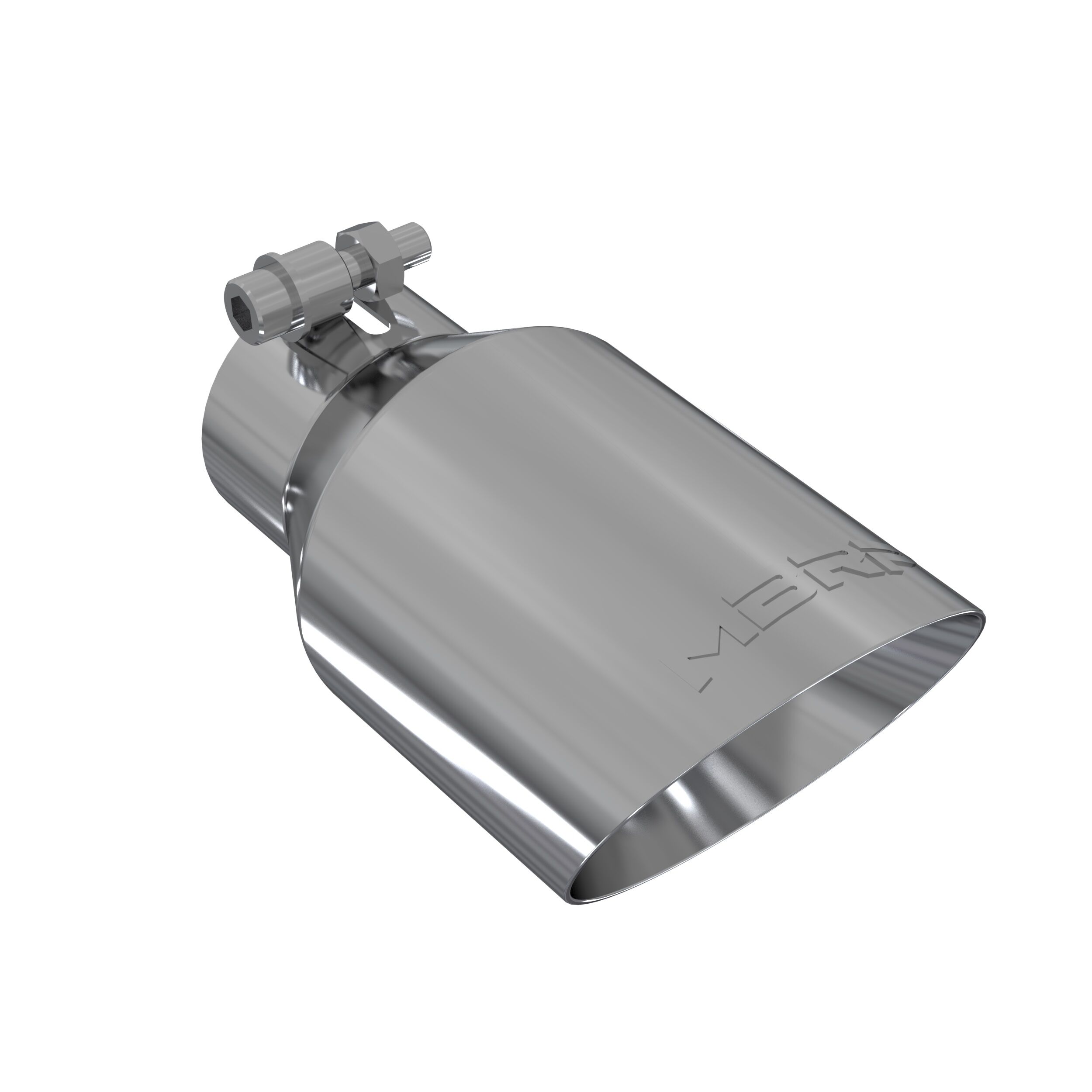 MBRP Exhaust T5123 Tip; 4in. O.D.; Dual Wall Angled; 2in. inlet; 8in. length; T304. - T5123