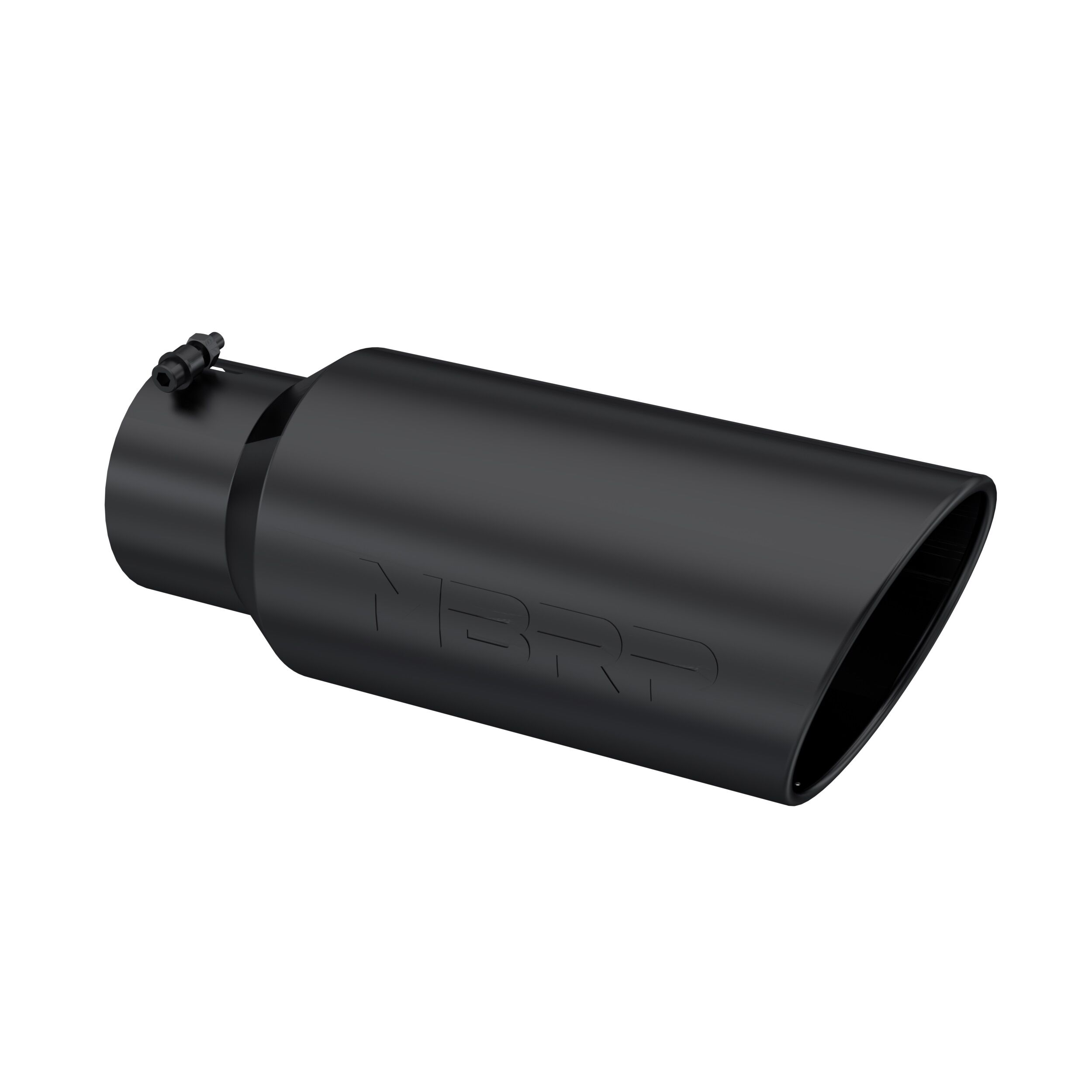 MBRP Exhaust T5127BLK Tip; 7in. O.D.; Rolled End; 5in. inlet 18in. in length; BLK. - T5127BLK