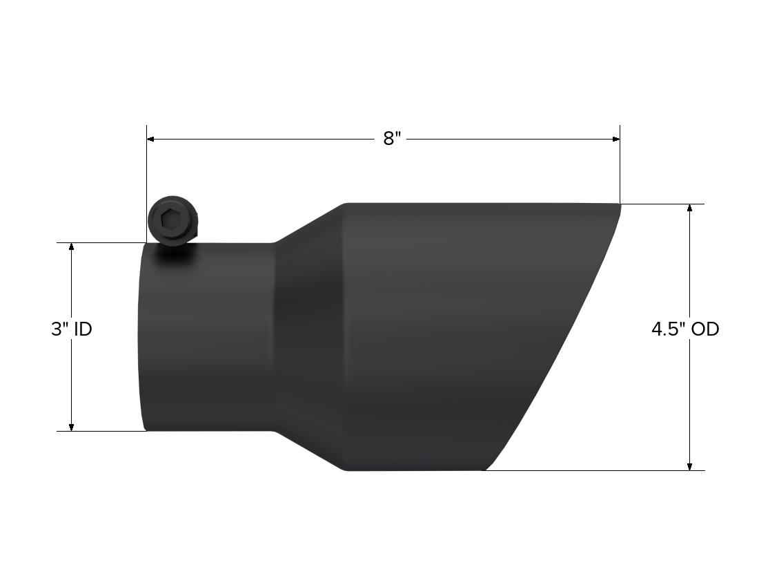 MBRP Exhaust 4.5" OD Dual Wall Angled Tip