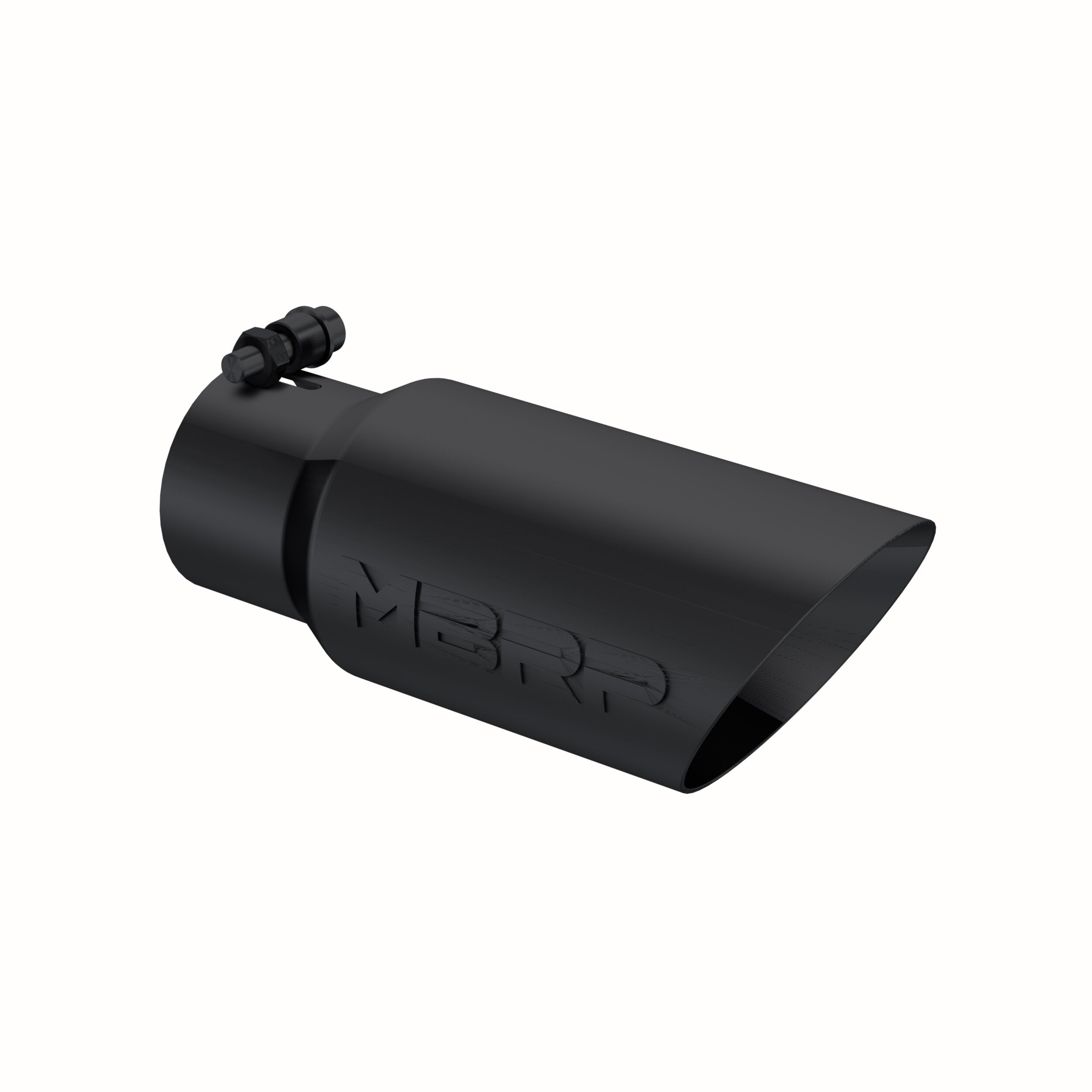 MBRP Exhaust T5156BLK Tip; 4in. O.D.; Dual Wall Angled; 3in. inlet; 10in. length; BLK - T5156BLK