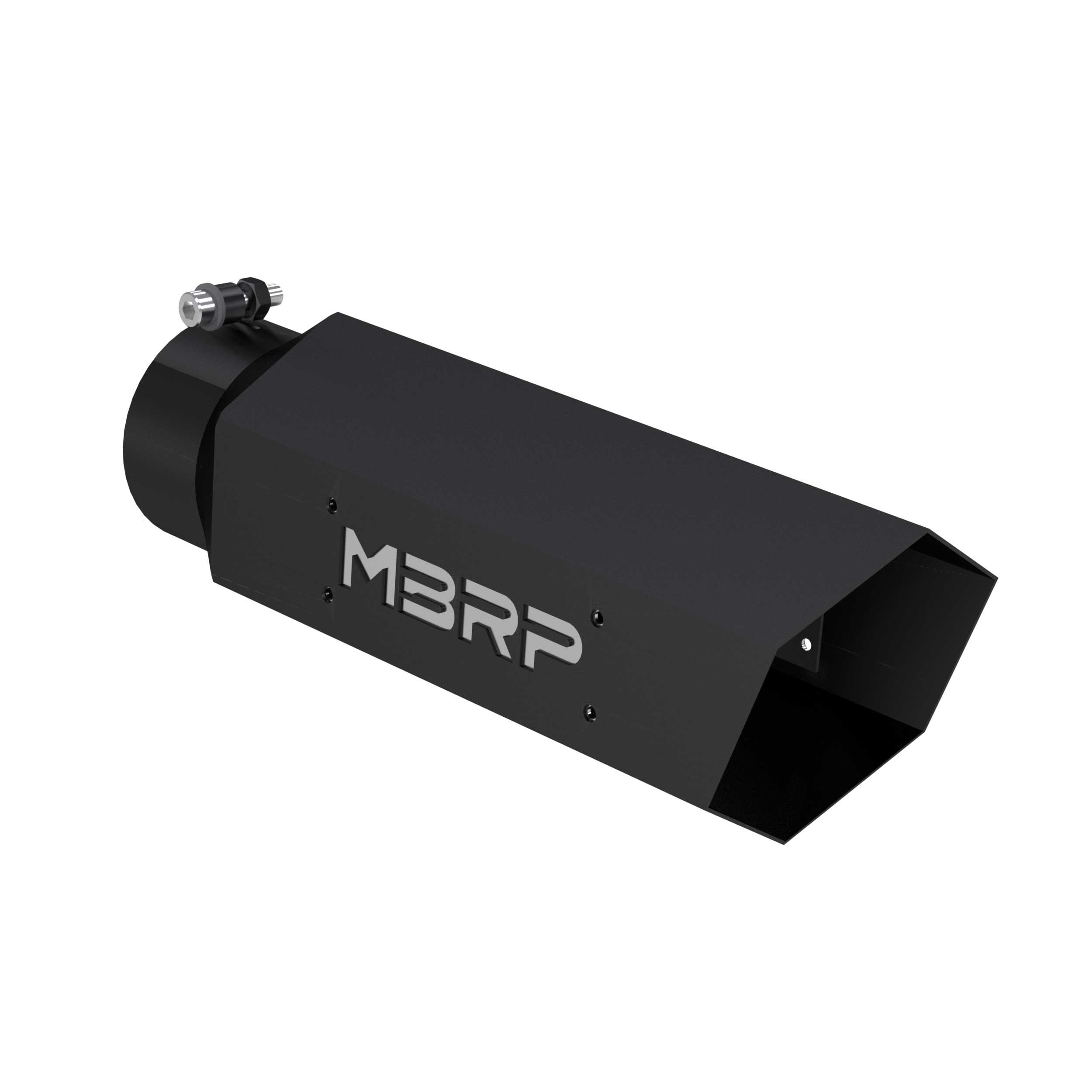 MBRP Exhaust Black Coated Hexagon Tip - T5164BLK
