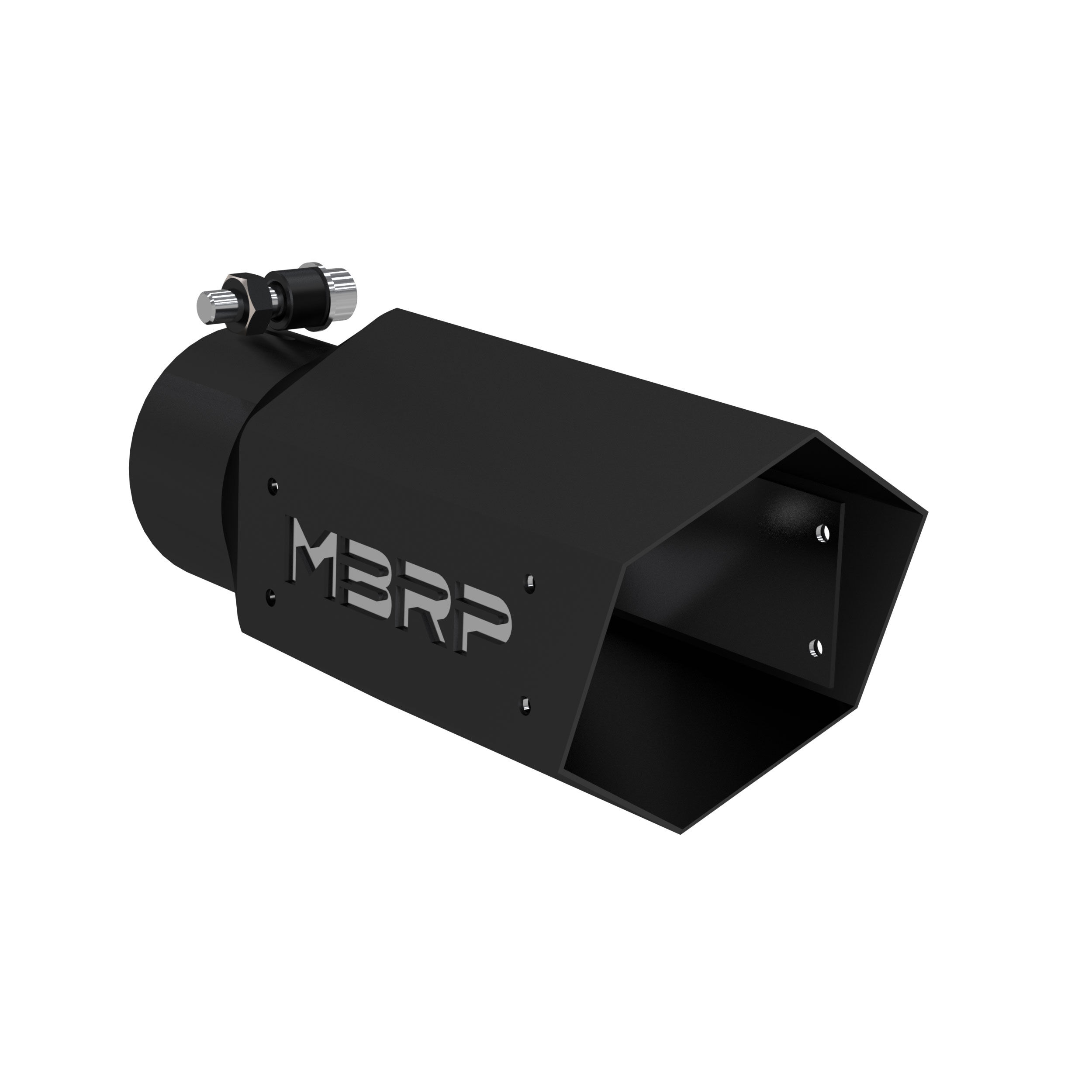 MBRP Exhaust Black Coated Hexagon Tip - T5169BLK