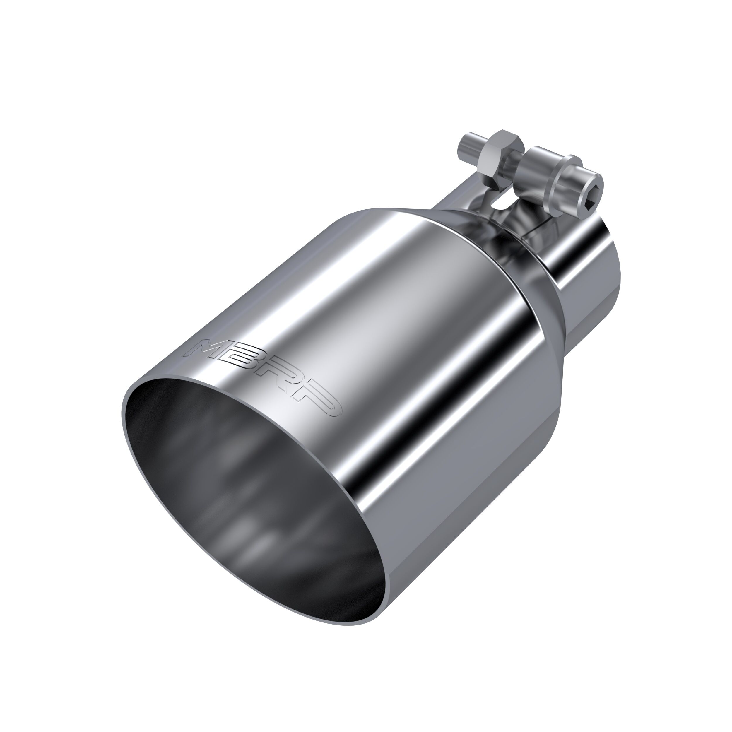 MBRP Exhaust T5176 Universal 2.5" Inlet; Single Wall Exhaust Tip. - T5176
