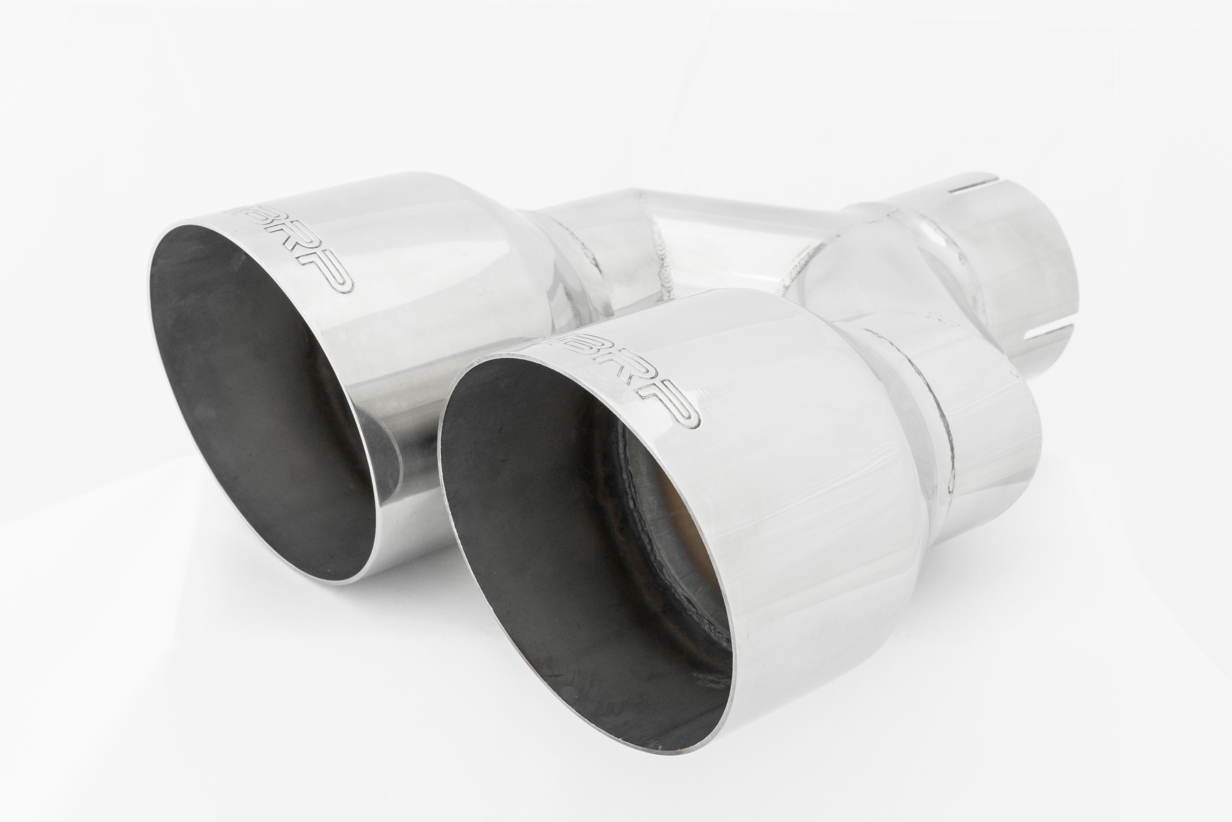 MBRP Exhaust T5177 2.5" Inlet; 4.0" OD Dual Out; T304 Stainless Steel.