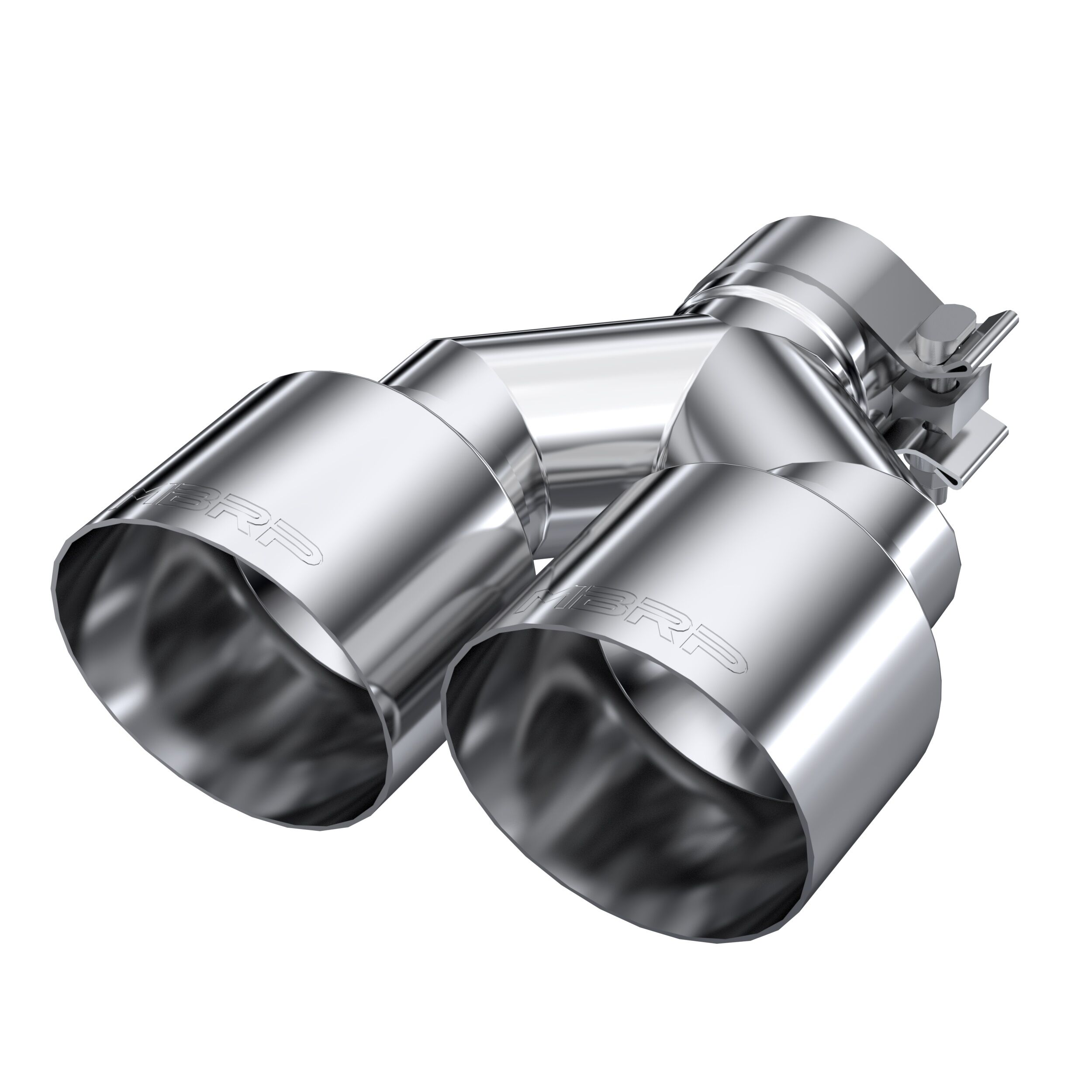MBRP Exhaust T5177 2.5" Inlet; 4.0" OD Dual Out; T304 Stainless Steel. - T5177