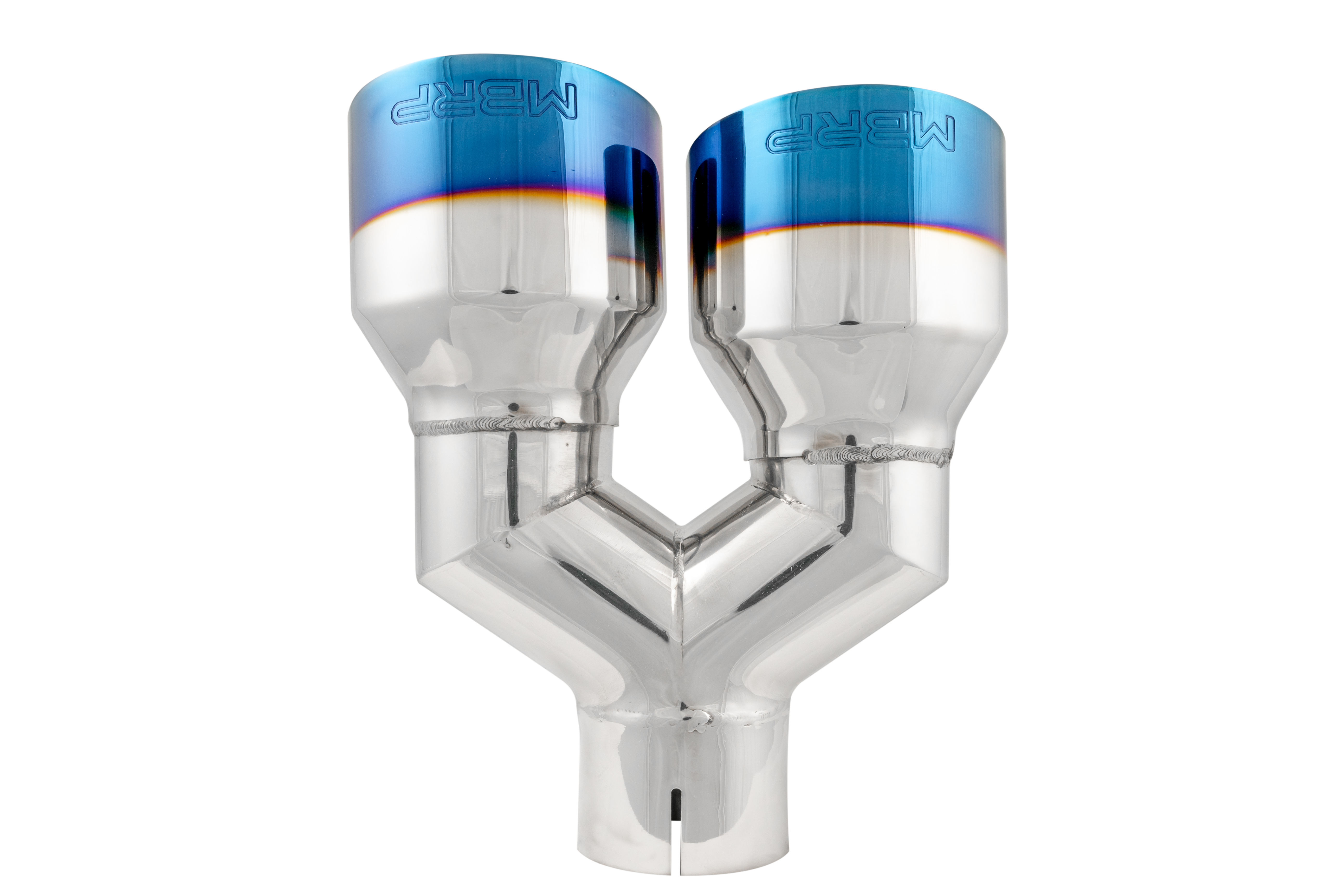 MBRP Exhaust T5178BE 2.5" Inlet Exhaust Tip. T304 Stainless Steel, Burnt End.