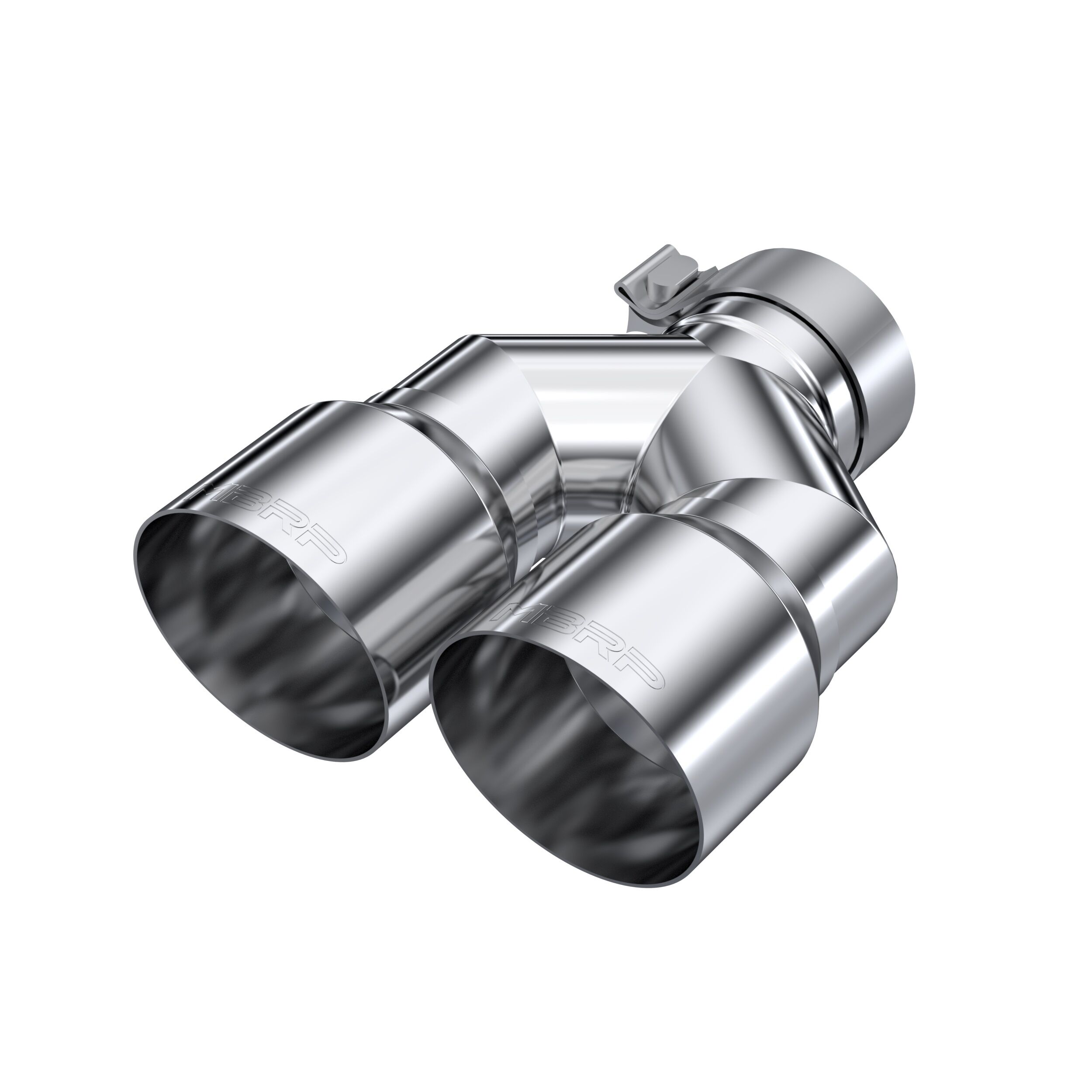 MBRP Exhaust T5182 Tip; 4in. OD Dual Out; 3in. ID; Single Wall; T304 - T5182