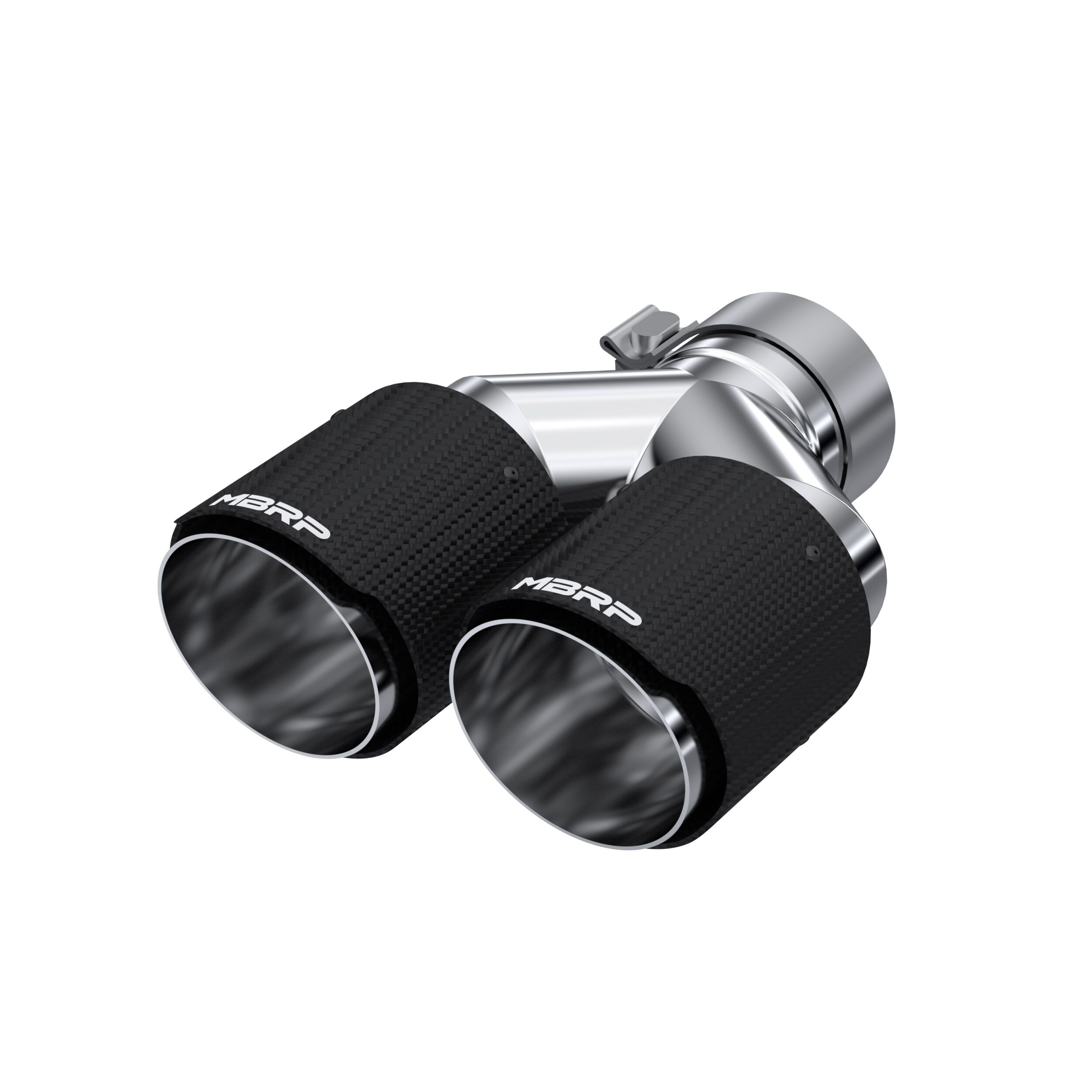 MBRP Exhaust T5182CF Tip; 4in. O.D Out; 3in. ID; Dual Wall; CF T304 - T5182CF