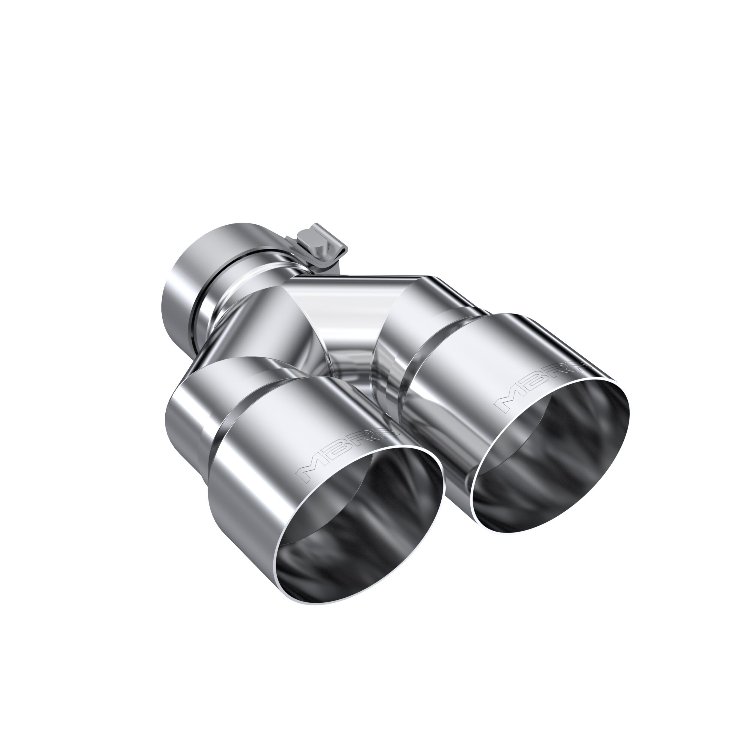 MBRP Exhaust T5183 Tip; 4in. OD Dual Out; 3in. ID; Single Wall; T304 - T5183