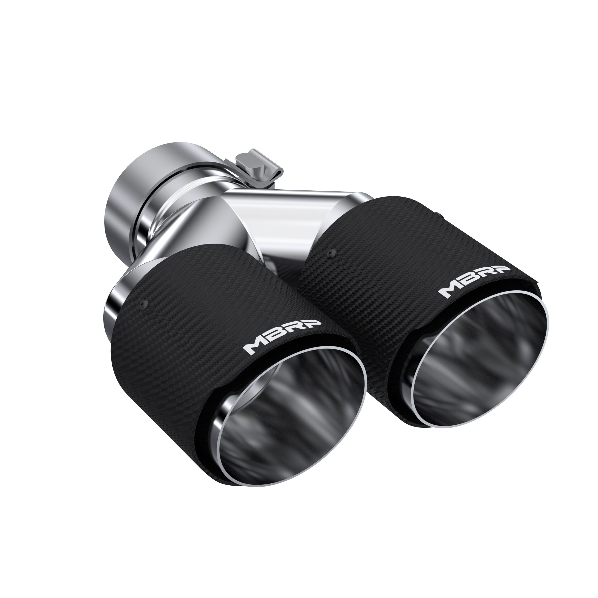 MBRP Exhaust T5183CF Tip; 4in. O.D Out; 3in. ID; Dual Wall; CF T304 - T5183CF