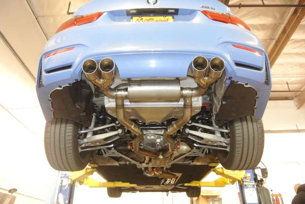 BMW M3 (F80) 15-19 / M4 (F82) 15-19 - Supremo Exhaust System - Raw Metal Tips by Megan Racing