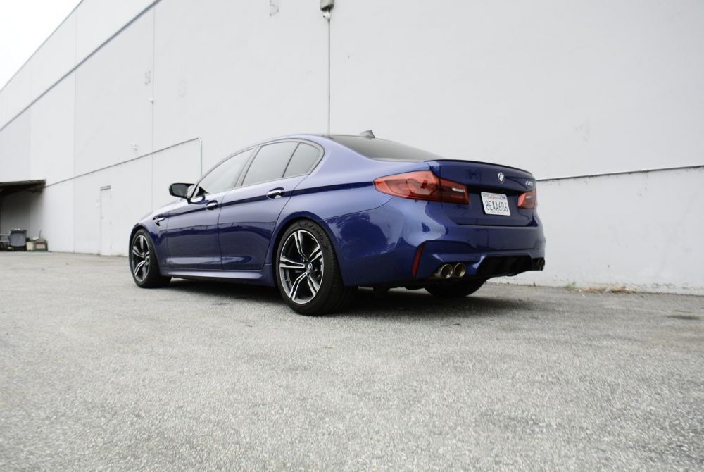 BMW M5 (F90) 2018+ Supremo Axle-Back Exhaust System (Black Chrome Tip) by Megan Racing