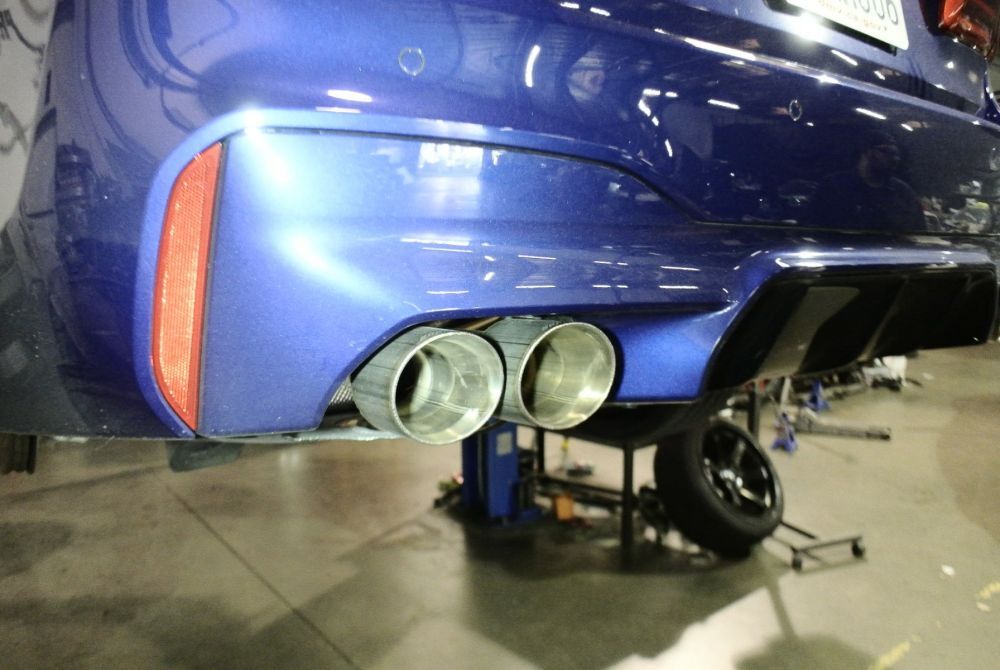 BMW M5 (F90) 2018+ Supremo Axle-Back Exhaust System (Burnt Tip) by Megan Racing