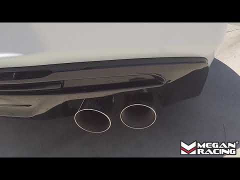 Chevrolet Camaro SS 2016-2018 Axle Back Exhaust System (Burnt Roll Quad Tip) by Megan Racing