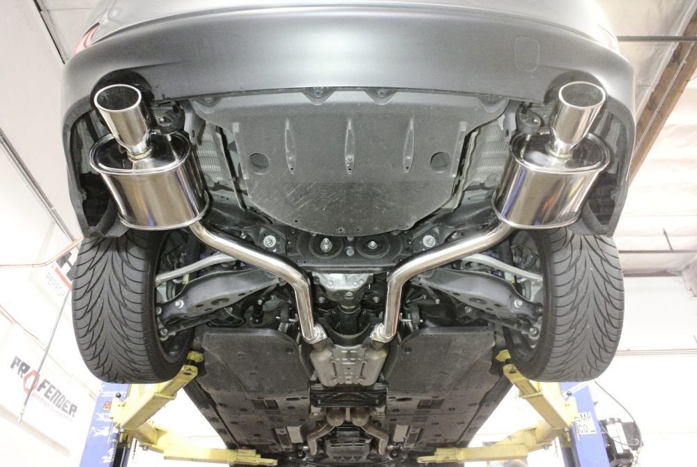 Lexus IS250 2014+ (2.5 V6) Axle Back Exhaust System (Stainless Tip) by Megan Racing