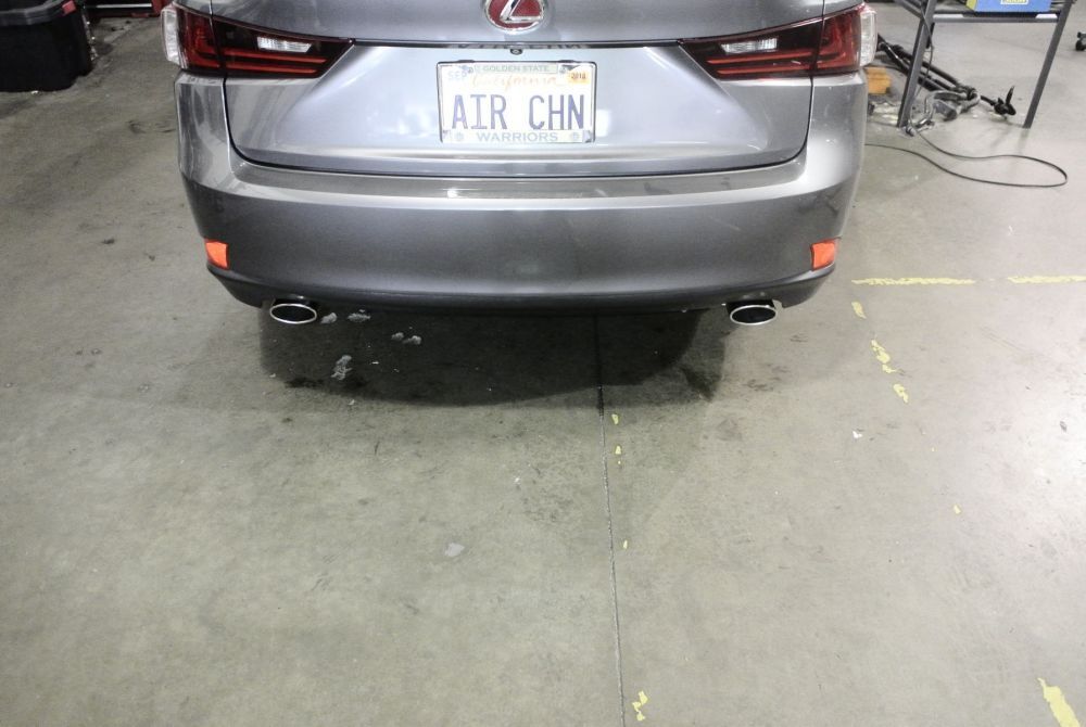Lexus IS250 2014+ (2.5 V6) Axle Back Exhaust System (Stainless Tip) by Megan Racing