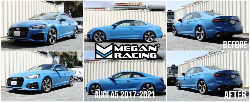 Audi A4/A5 17+ (48mm Front Strut, INCL Allroad) EU Series Coilover by Megan Racing
